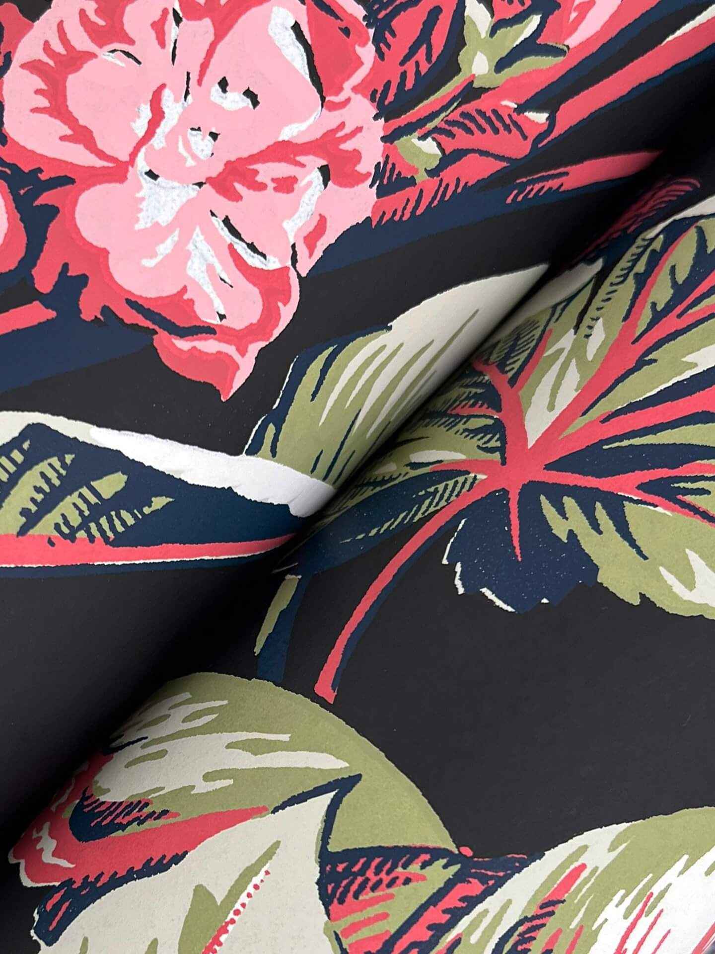 Mystic Isle Black Wallpaper - York Wallcoverings - GT4504 - York Wallcoverings Wallpaper