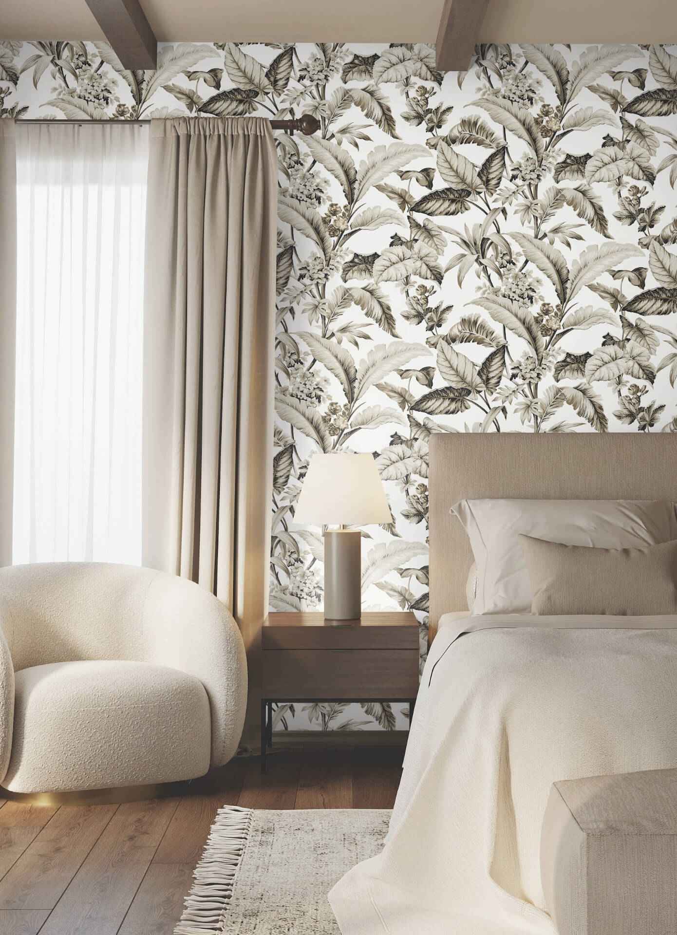 Mystic Isle Neutral Wallpaper - York Wallcoverings - GT4503 - York Wallcoverings Wallpaper