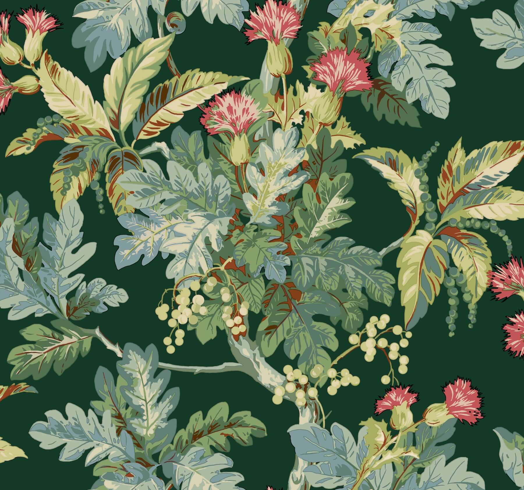 briarwood-green-wallpaper-york-wallcoverings-gt4525 - York Wallpaper Wallpaper