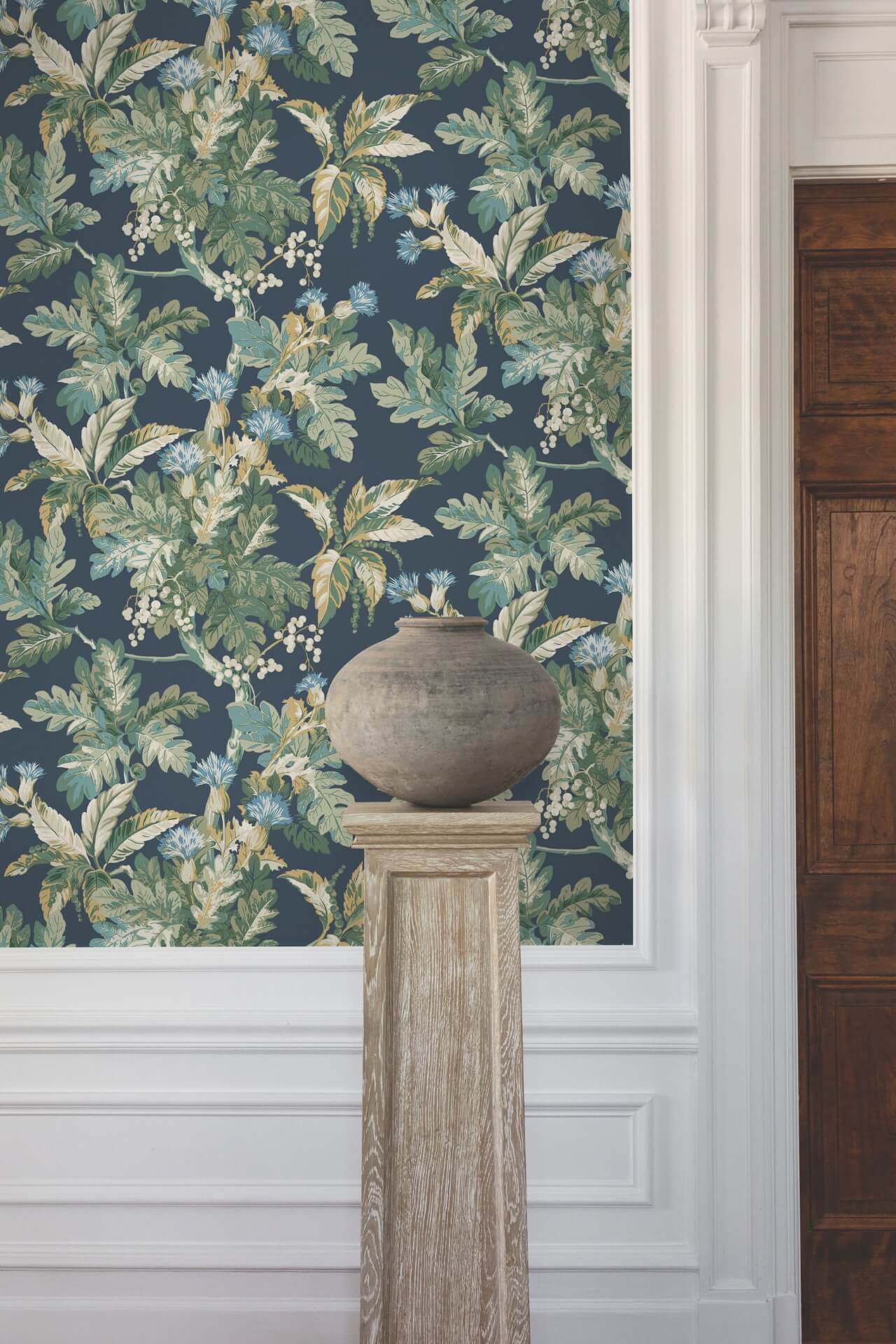 briarwood-navy-wallpaper-york-wallcoverings-gt4523 - York Wallpaper Wallpaper
