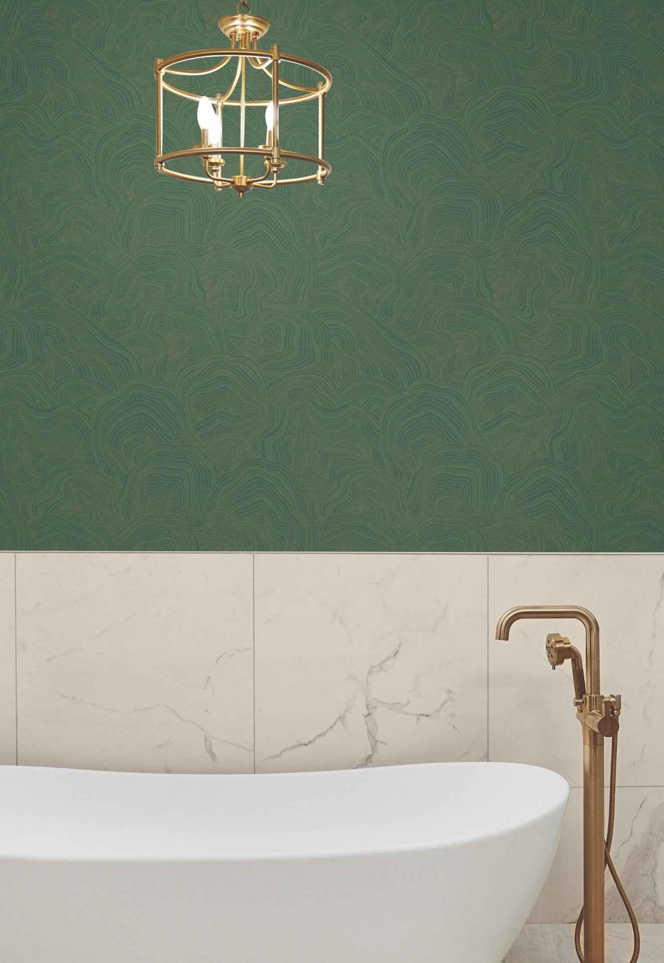 Geodes Green Wallpaper - York Wallcoverings - GT4528 - York Wallcoverings Wallpaper