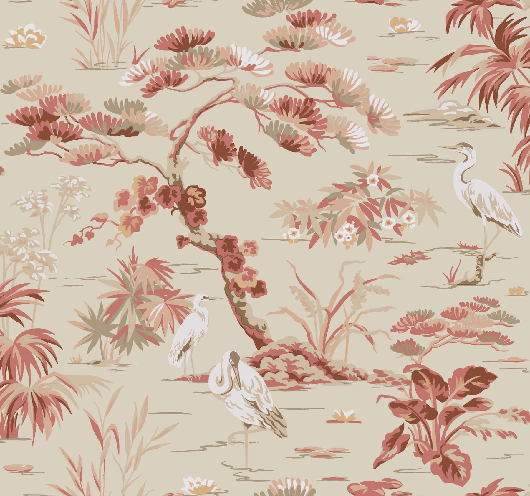 bridgewater-coral-wallpaper-york-wallcoverings-gt4532 - York Wallpaper Wallpaper