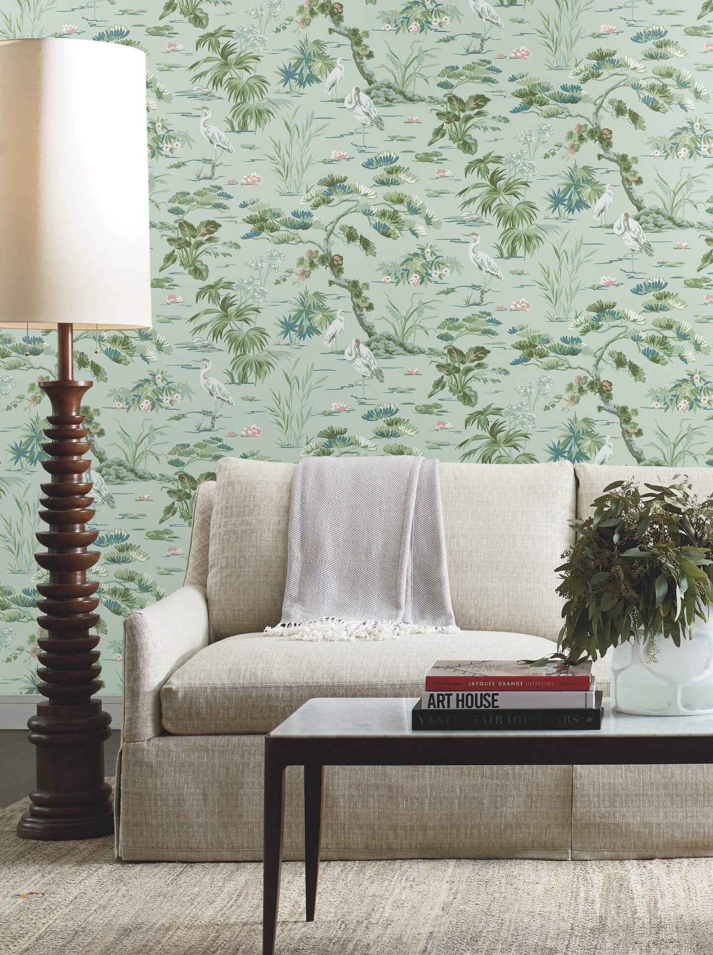 Bridgewater Mint Wallpaper - York Wallcoverings - GT4534 - York Wallcoverings Wallpaper