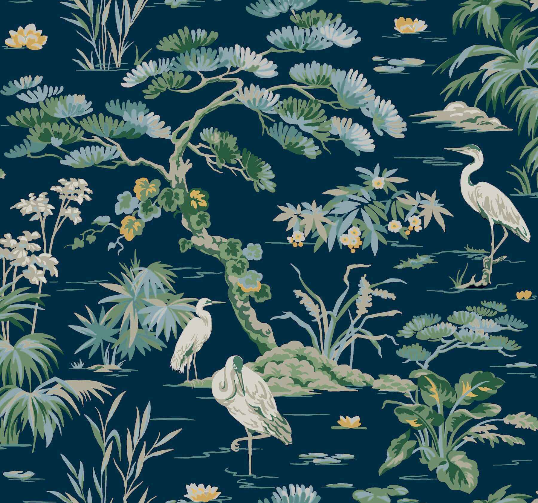 Bridgewater Navy Wallpaper - York Wallcoverings - GT4531 - York Wallcoverings Wallpaper