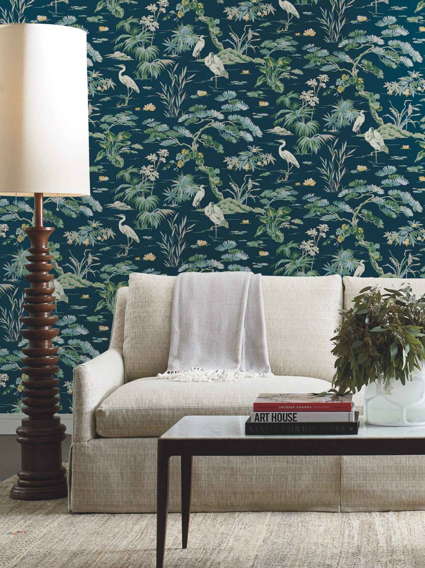 Bridgewater Navy Wallpaper - York Wallcoverings - GT4531 - York Wallcoverings Wallpaper