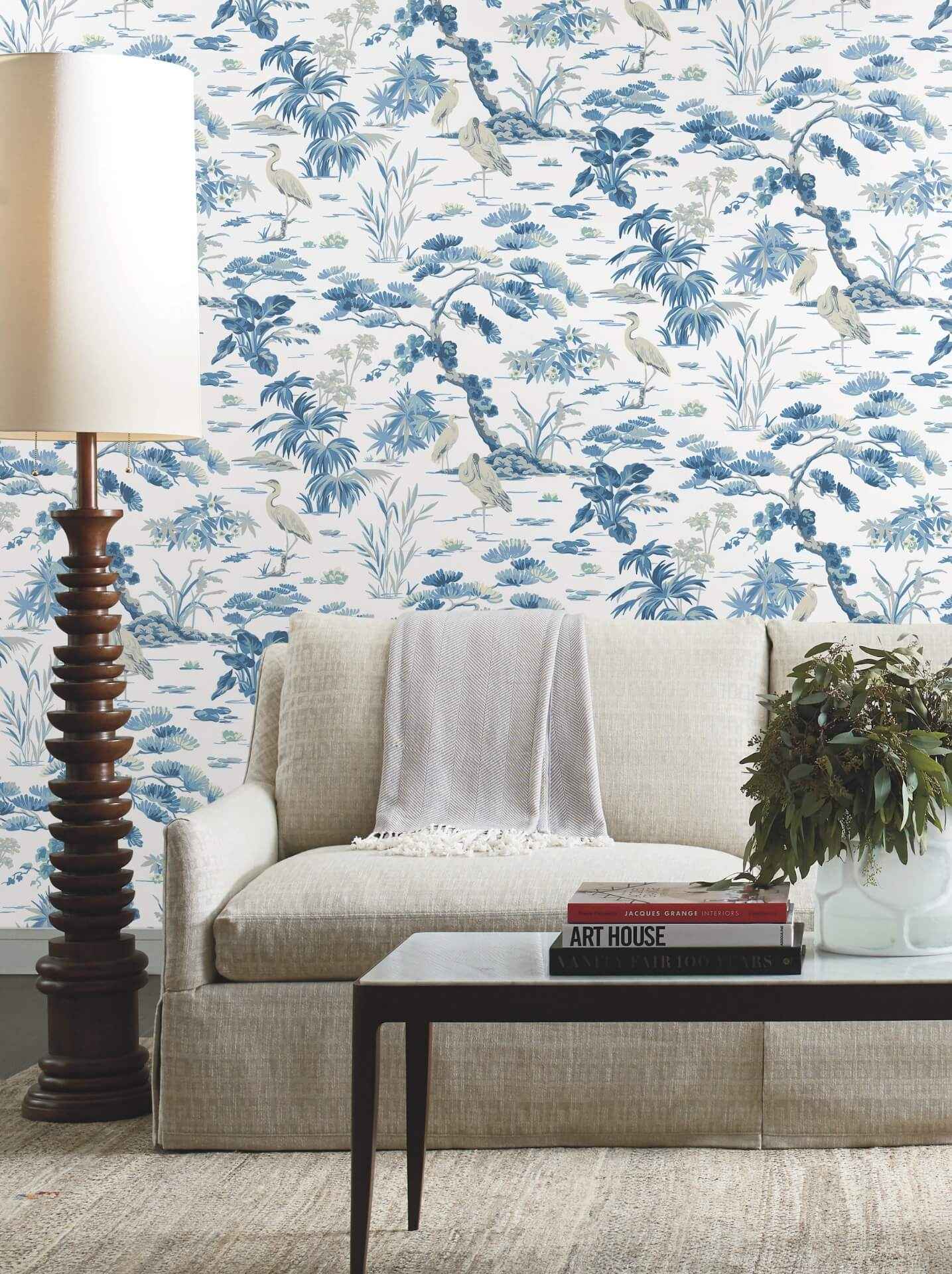 Bridgewater White Wallpaper - York Wallcoverings - GT4533 - York Wallcoverings Wallpaper