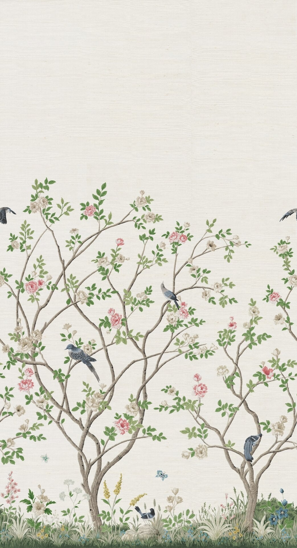 lingering-garden-white-wall-mural-york-wallcoverings-mu0317msisal - York Wallpaper Wallpaper