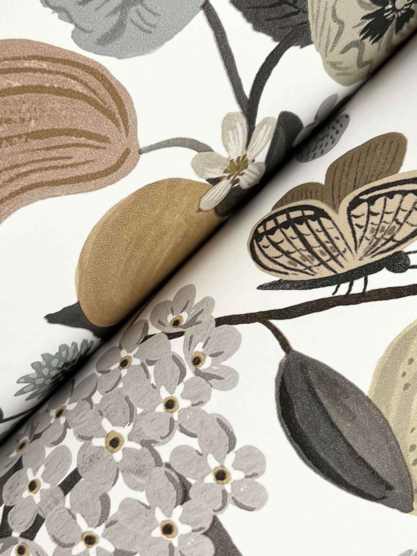 Flower Studies Linen Wallpaper - York Wallcoverings - RF7403 - York Wallcoverings Wallpaper