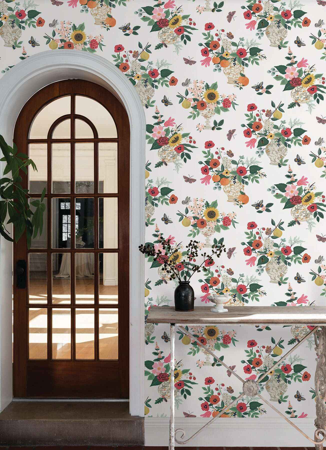 Flower Studies Rose Wallpaper - York Wallcoverings - RF7404 - York Wallcoverings Wallpaper