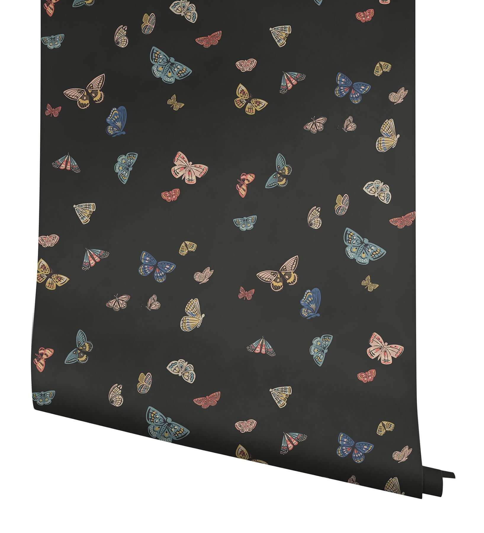 butterfly-house-black-wallpaper-york-wallcoverings-rf7413 - York Wallpaper Wallpaper