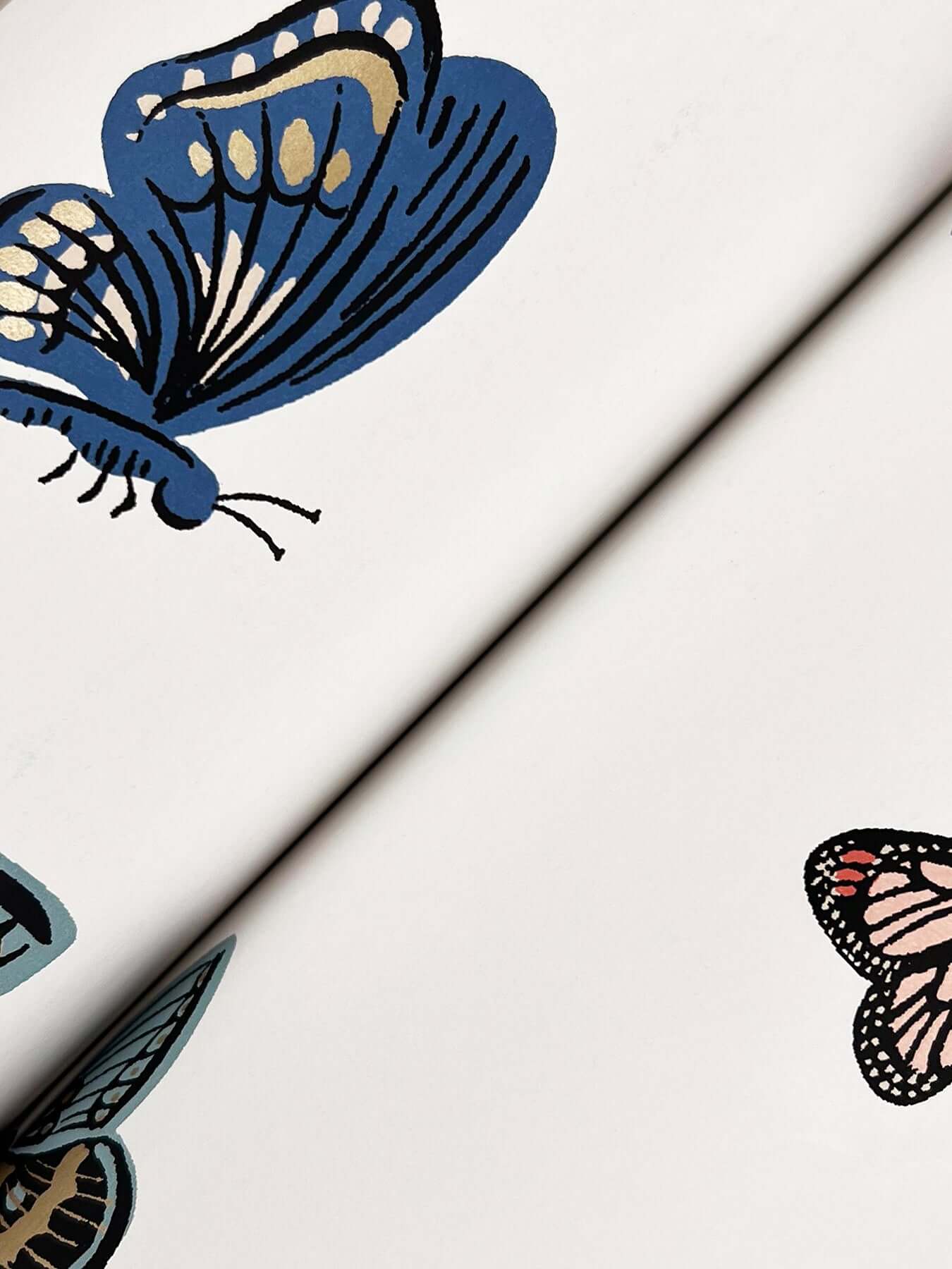 butterfly-house-white-wallpaper-york-wallcoverings-rf7411 - York Wallpaper Wallpaper