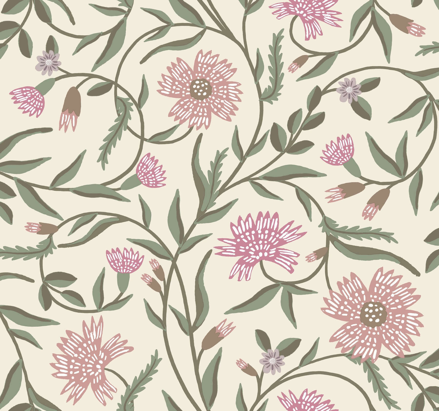 aster-rose-wallpaper-york-wallcoverings-rf7436 - York Wallpaper Wallpaper