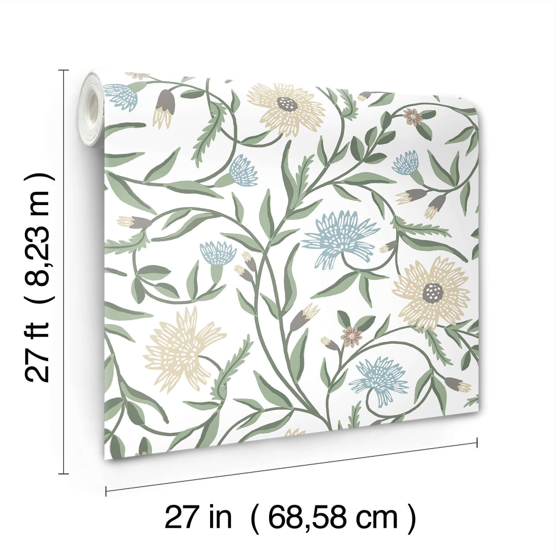 aster-white-wallpaper-york-wallcoverings-rf7431 - York Wallpaper Wallpaper