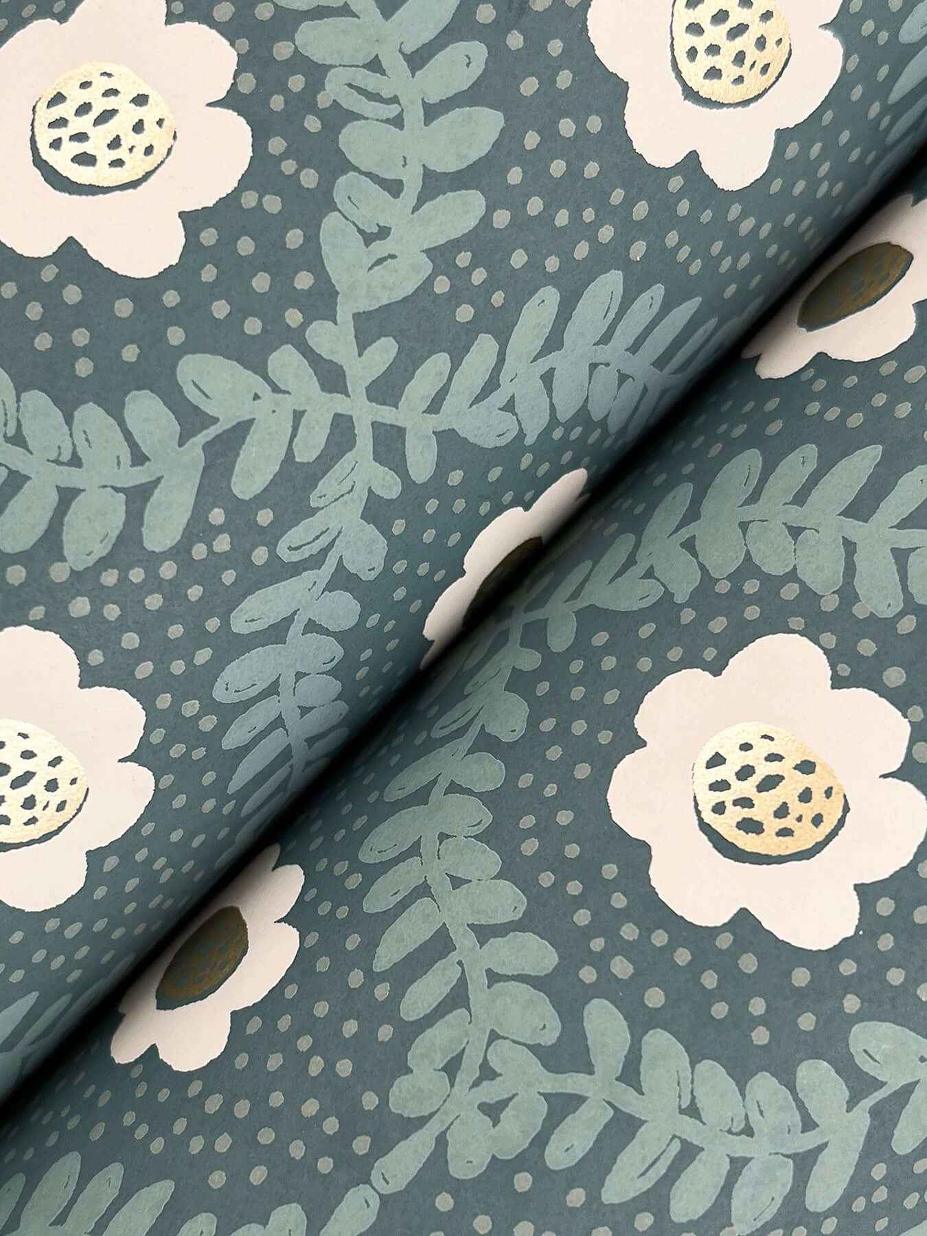 Emma Slate Wallpaper - York Wallcoverings - RF7445 - York Wallcoverings Wallpaper