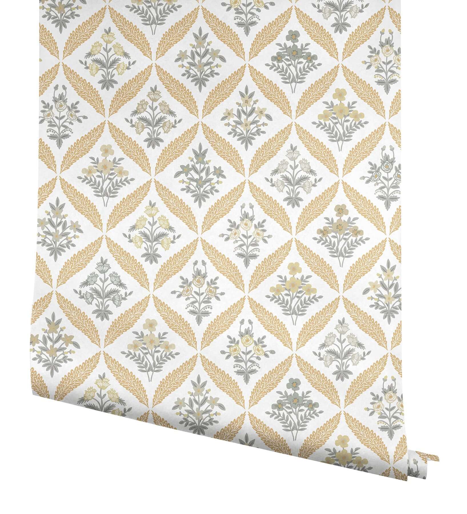 estee-garden-gold-wallpaper-york-wallcoverings-rf7511 - York Wallpaper Wallpaper