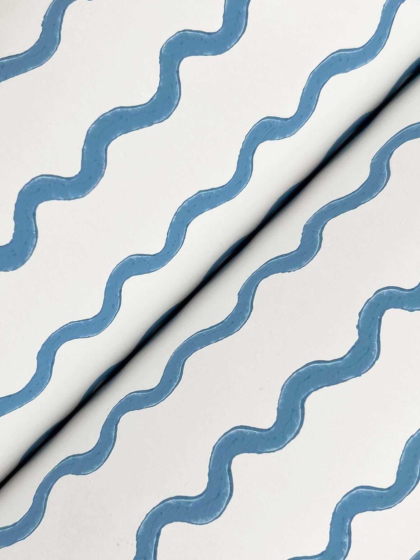 rickrack-wallpaper-blue-york-wallcoverings-rf7555 - York Wallcoverings Wallpaper
