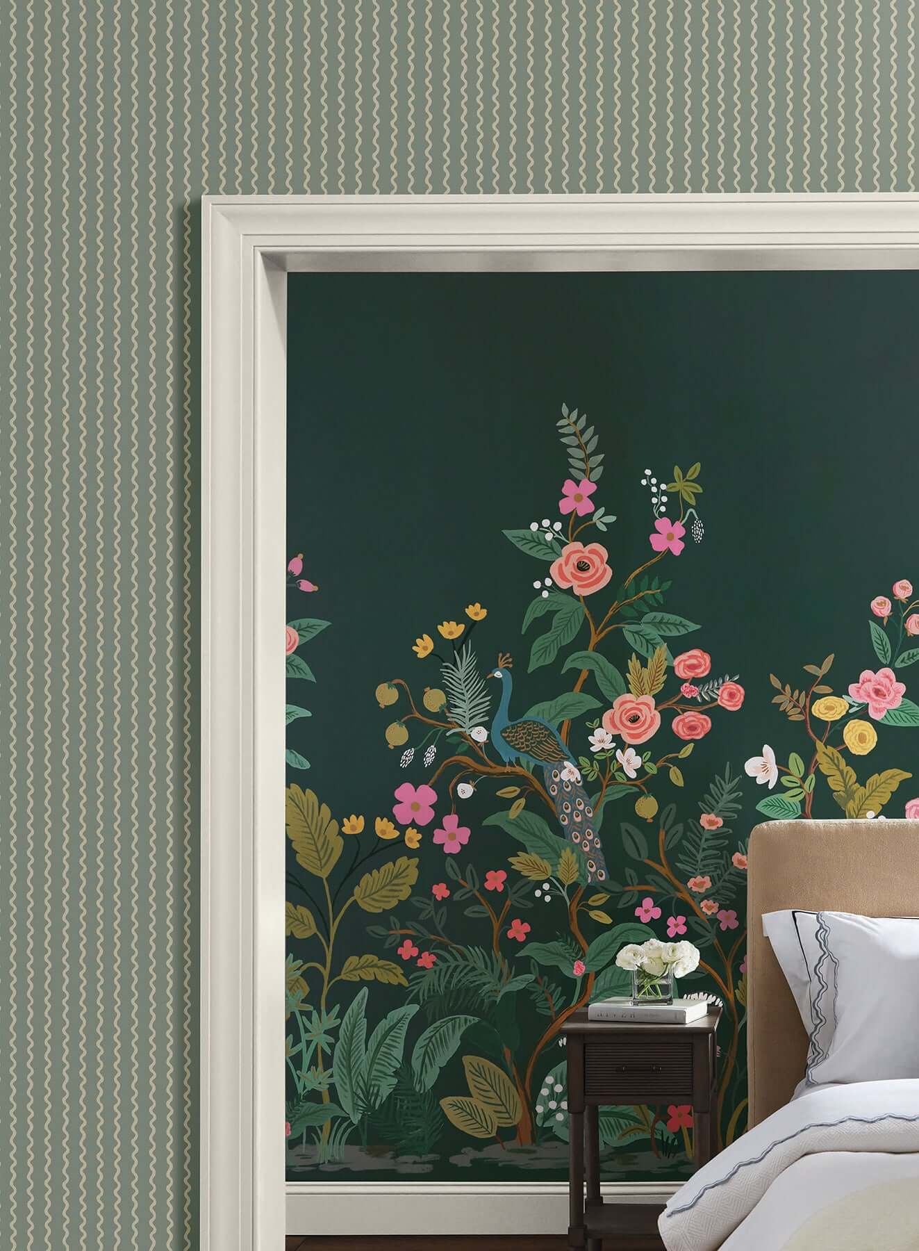 rickrack-moss-wallpaper-york-wallcoverings-rf7553 - York Wallpaper Wallpaper