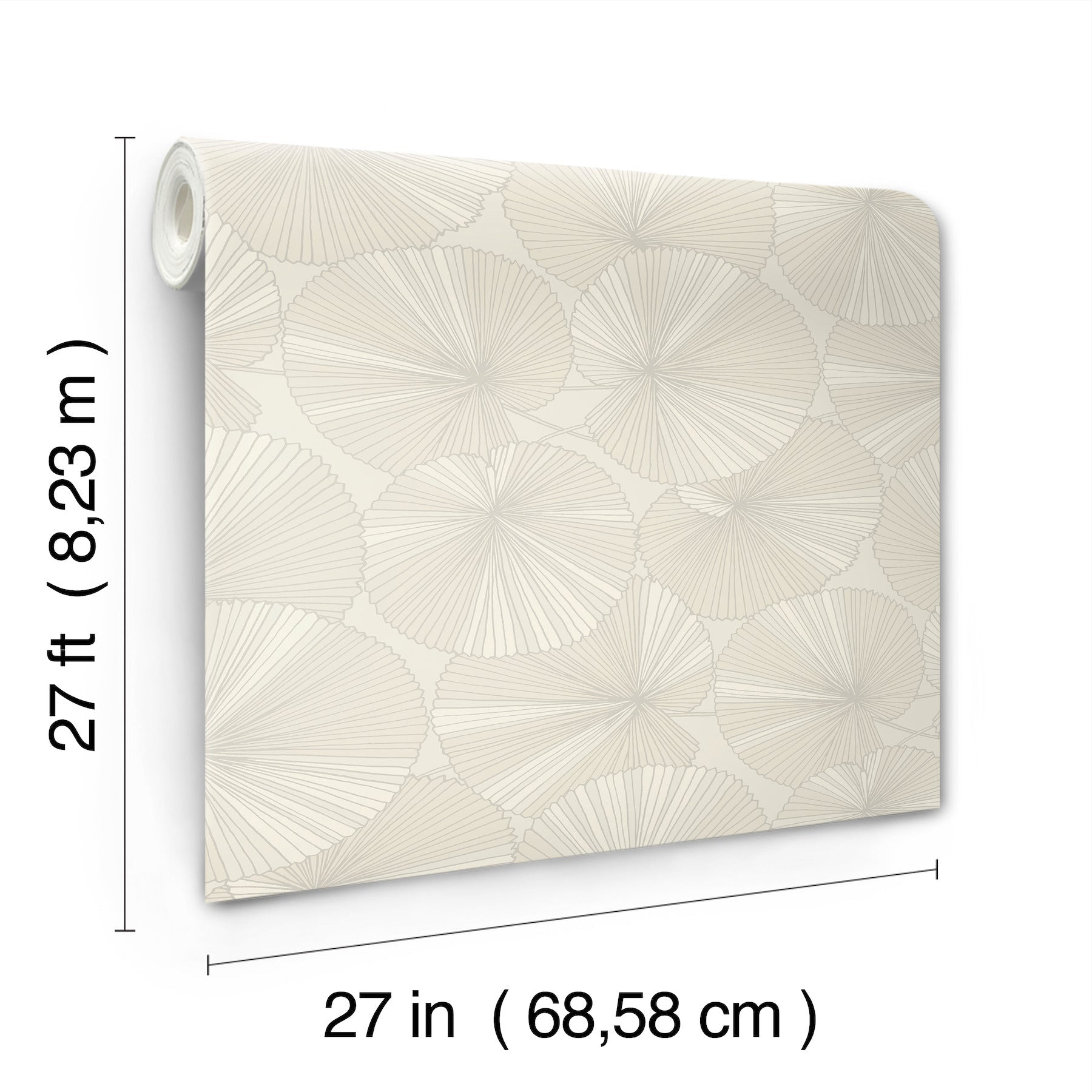 layered-lily-pads-wallpaper-cream-york-wallcoverings-nt6115