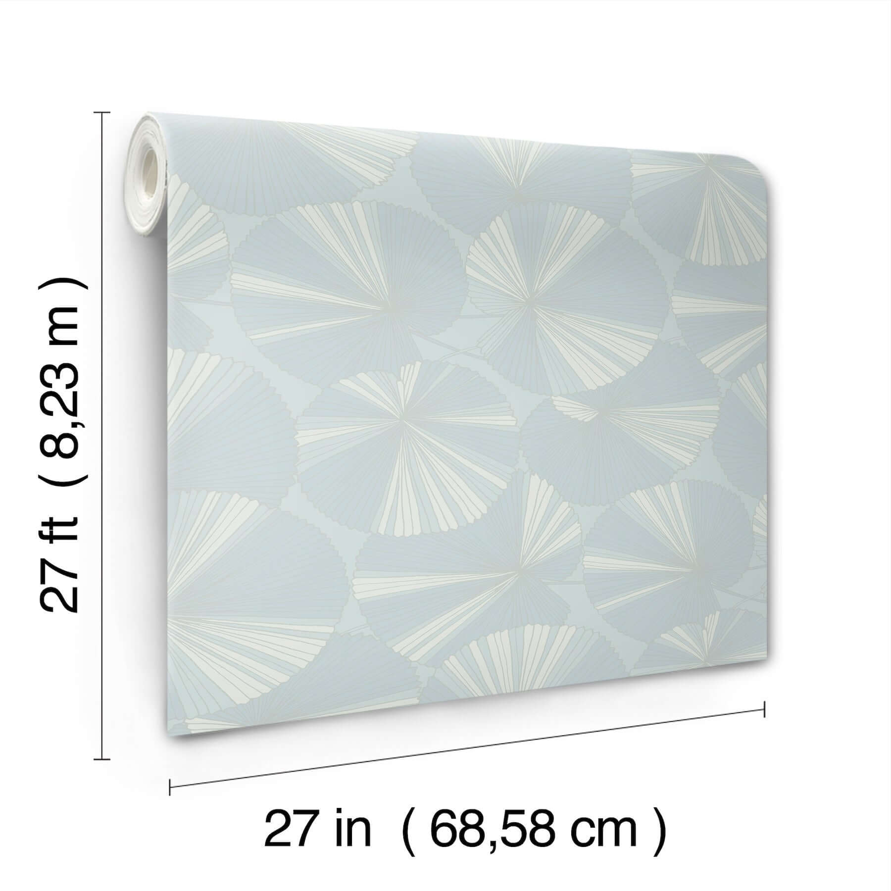 layered-spa-lily-pads-wallpaper-york-wallcoverings-nt6116 - York Wallpaper Wallpaper