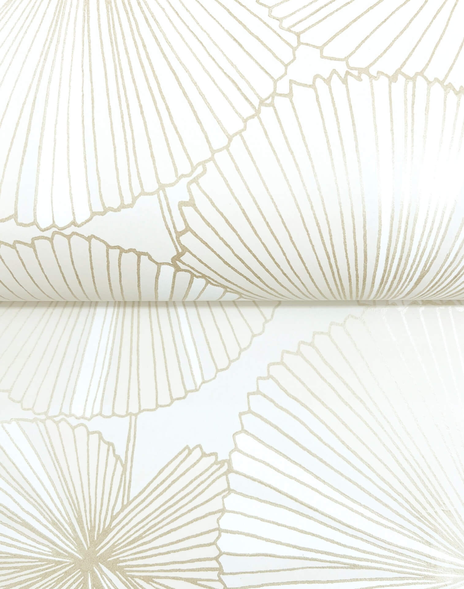 layered-white-lily-pads-wallpaper-york-wallcoverings-nt6112 - York Wallpaper Wallpaper