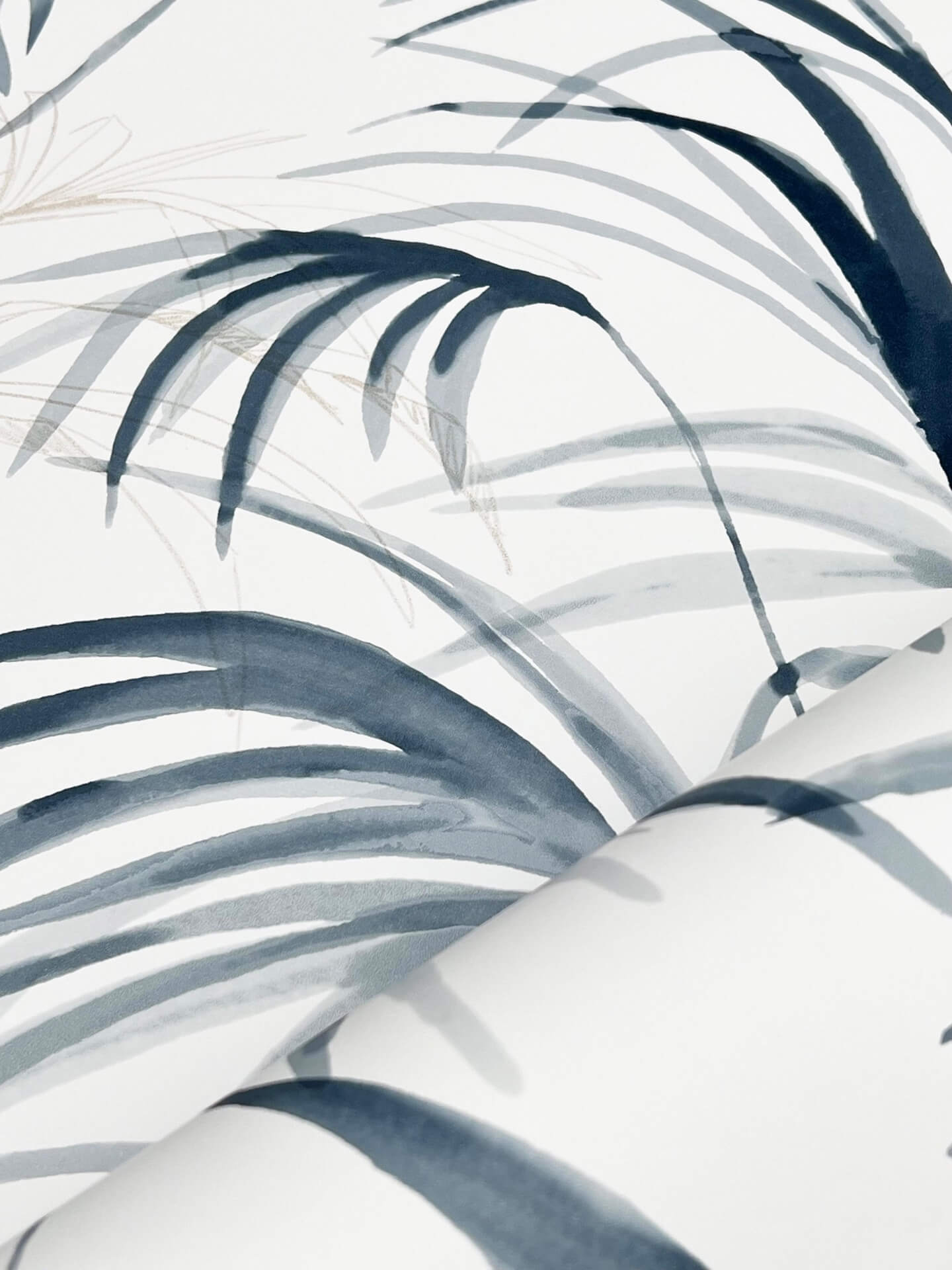 inky-blue-palms-wallpaper-york-wallcoverings-nt6122 - York Wallpaper Wallpaper