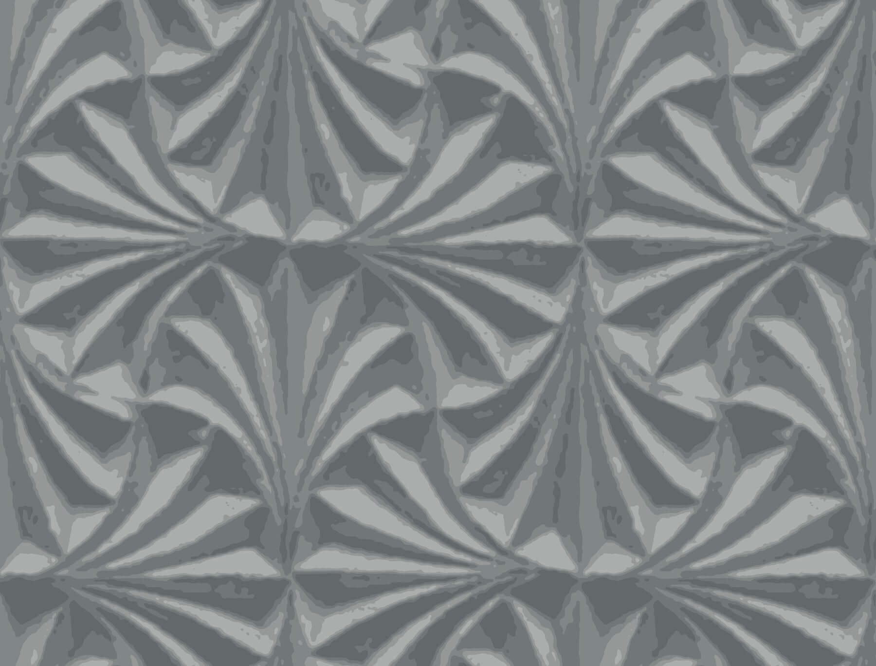 sculpted-fans-wallpaper-charcoal-york-wallcoverings-nt6127 - York Wallcoverings Wallpaper