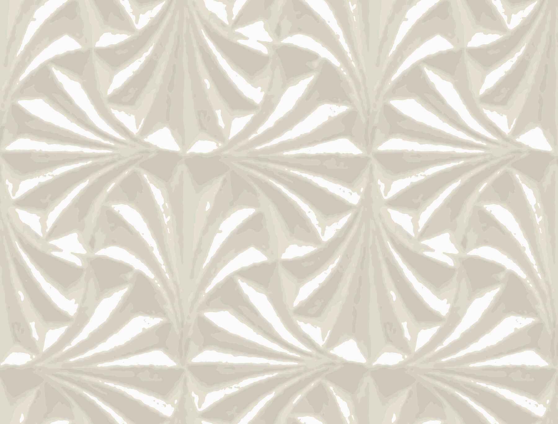 Sculpted Ivory Fans Wallpaper - York Wallcoverings - NT6129 - York Wallcoverings Wallpaper