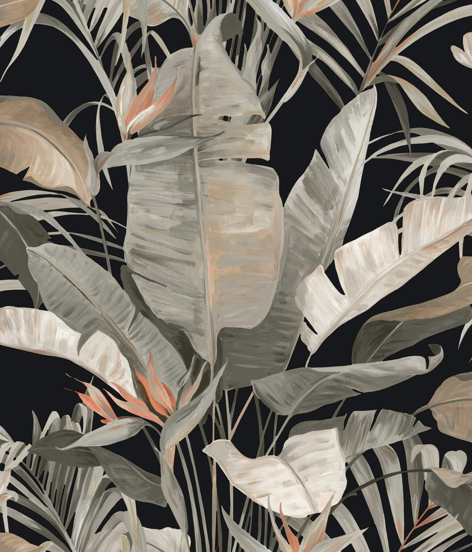 tropical-black-cabana-wallpaper-york-wallcoverings-nt6135 - York Wallpaper Wallpaper