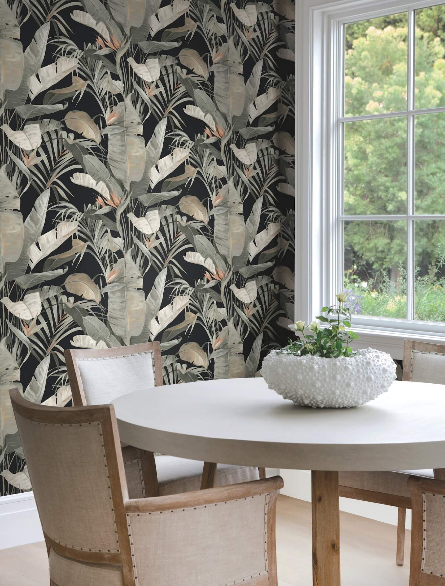 tropical-black-cabana-wallpaper-york-wallcoverings-nt6135 - York Wallpaper Wallpaper
