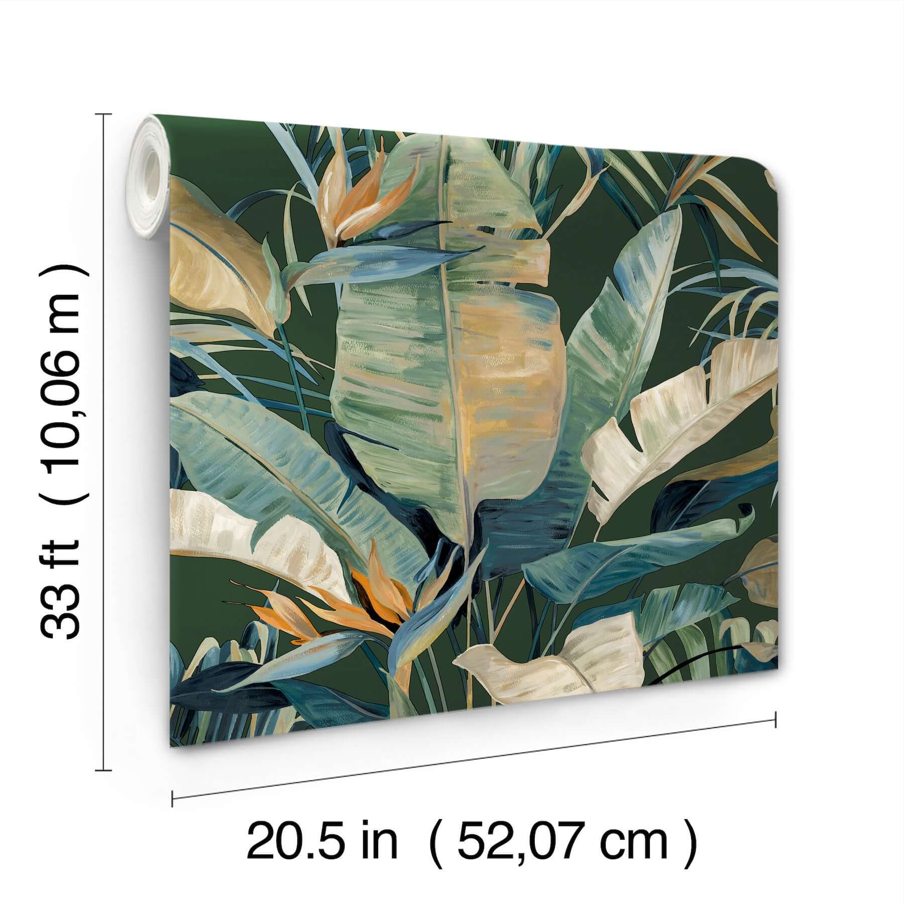 tropical-cabana-wallpaper-green-york-wallcoverings-nt6136 - York Wallcoverings Wallpaper
