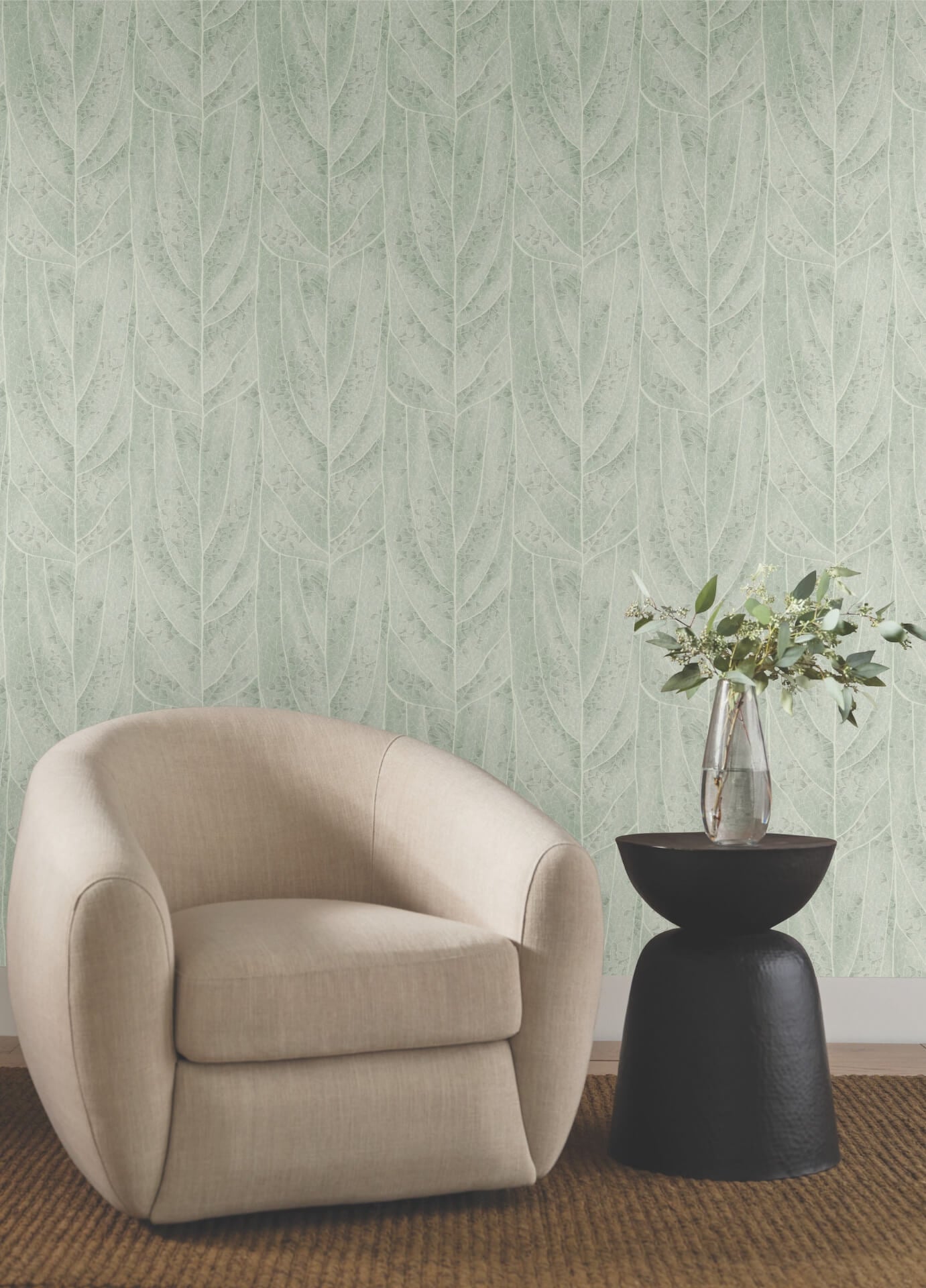 dicot-spa-leaf-wallpaper-york-wallcoverings-nt6141 - York Wallpaper Wallpaper