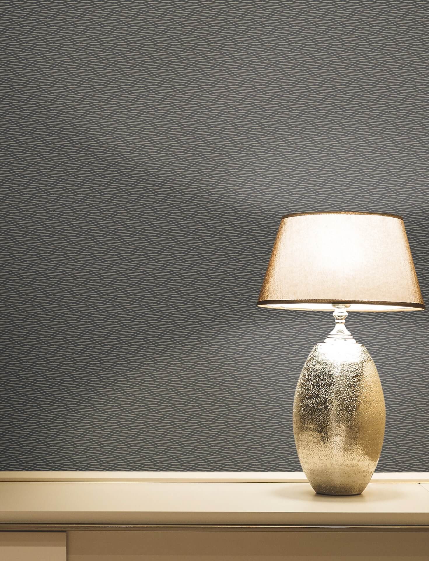 elevated-black-waves-wallpaper-york-wallcoverings-nt6151 - York Wallpaper Wallpaper