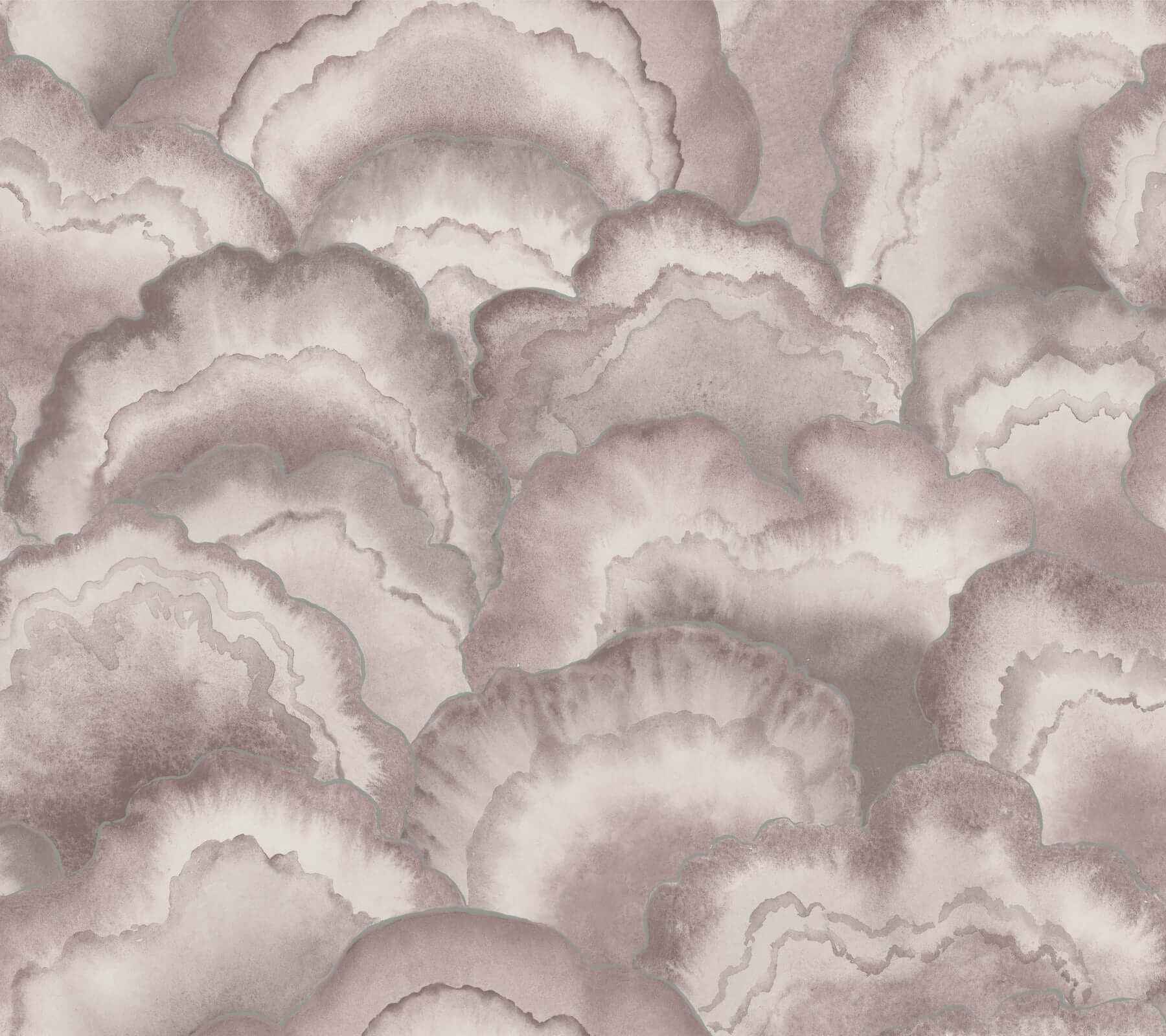 Abalone Lavender Fans Wallpaper - York Wallcoverings - NT6185