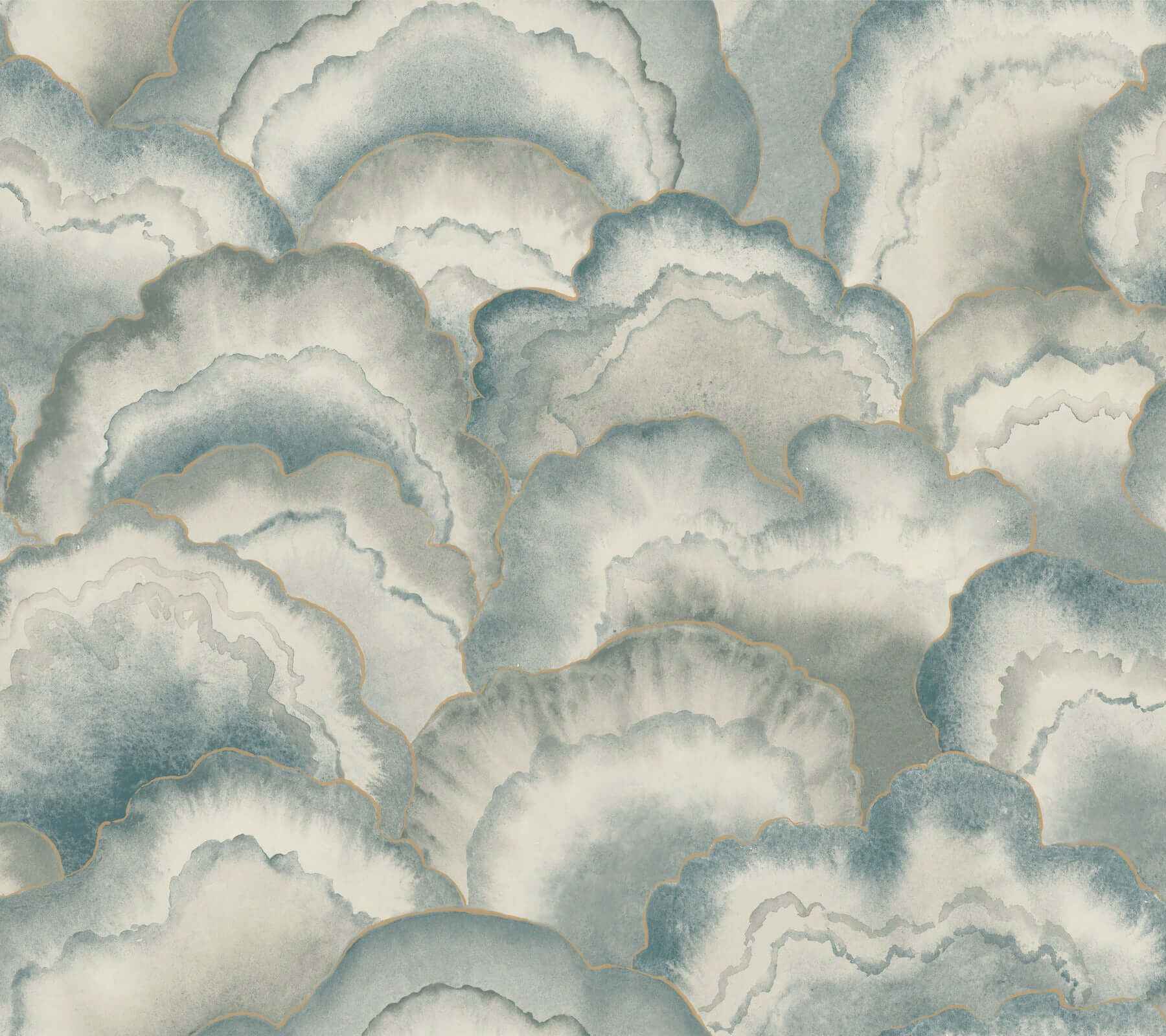 Abalone Mist Fans Wallpaper - York Wallcoverings - NT6184 - York Wallcoverings Wallpaper