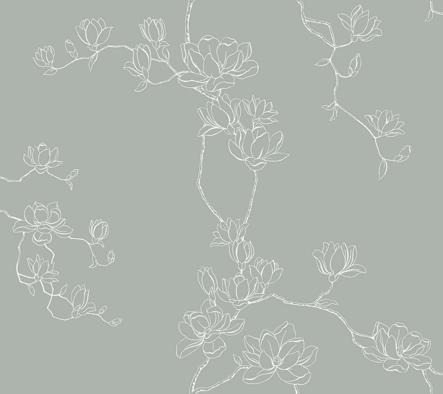 magnolia-eucalyptus-branches-wallpaper-york-wallcoverings-mf4734 - York Wallcoverings Wallpaper