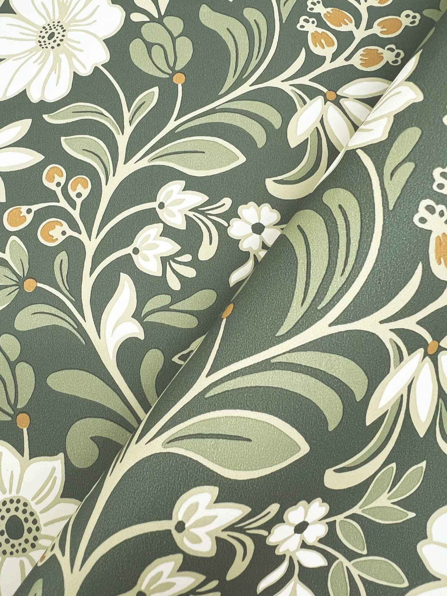 Colette Olive Wallpaper - York Wallcoverings - MF4741 - York Wallcoverings Wallpaper