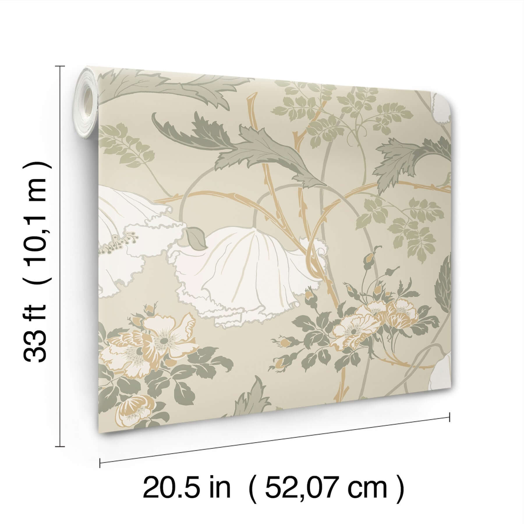 gwendolyn-linen-sage-wallpaper-york-wallcoverings-mf4754 - York Wallcoverings Wallpaper
