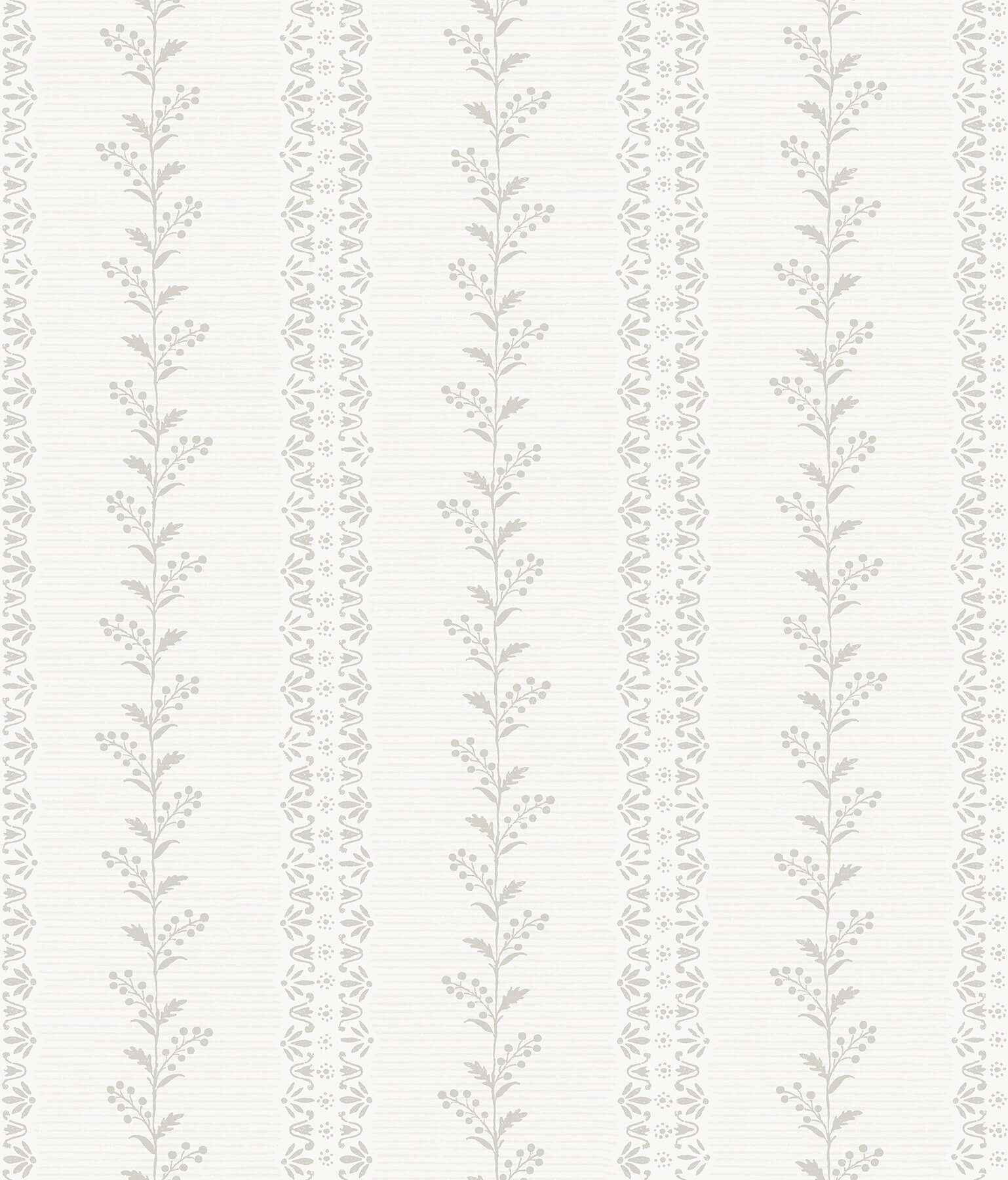 Everleigh Grey Wallpaper - York Wallcoverings - MF4765