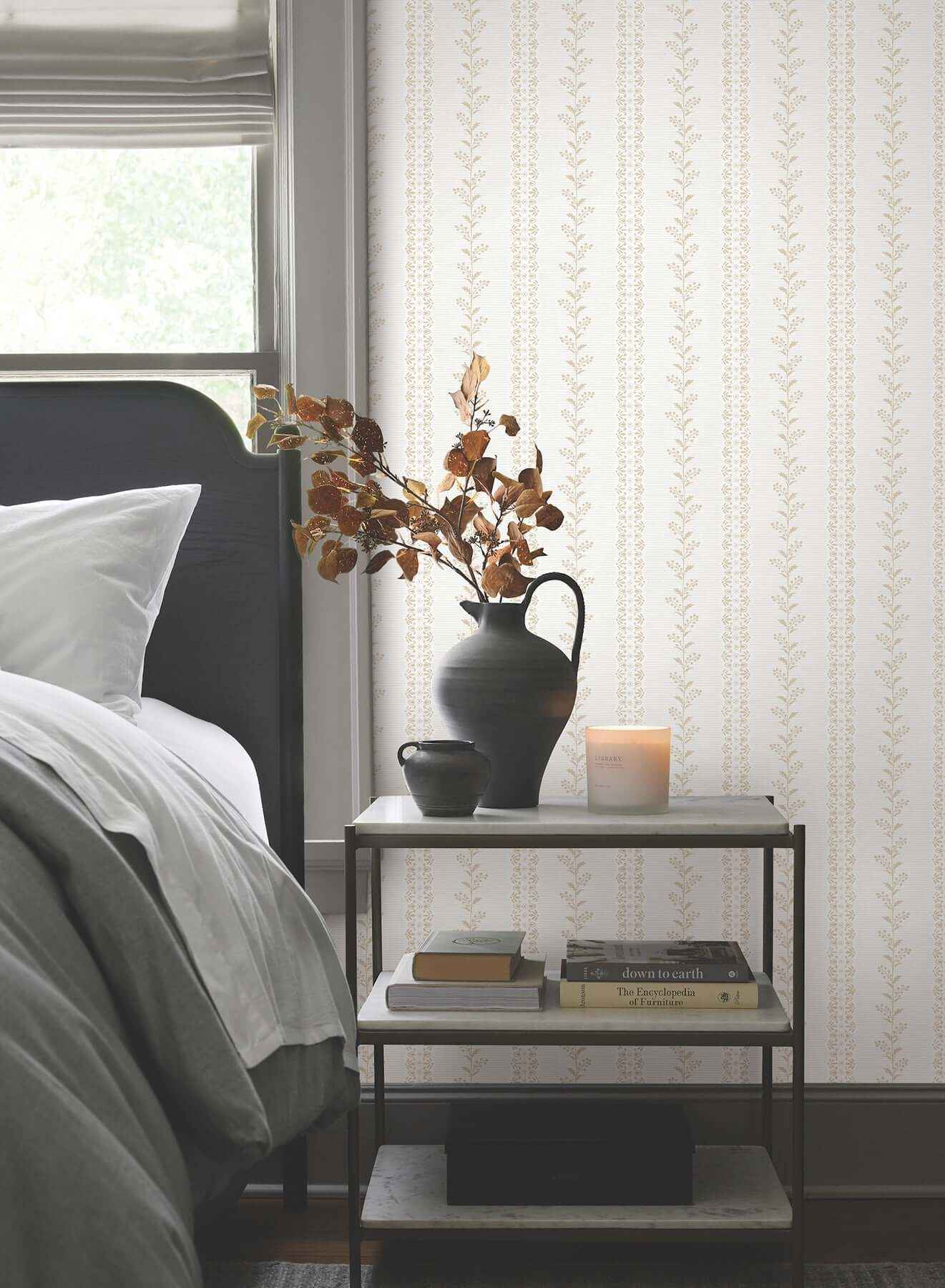 Everleigh Ochre Wallpaper - York Wallcoverings - MF4763 - York Wallcoverings Wallpaper