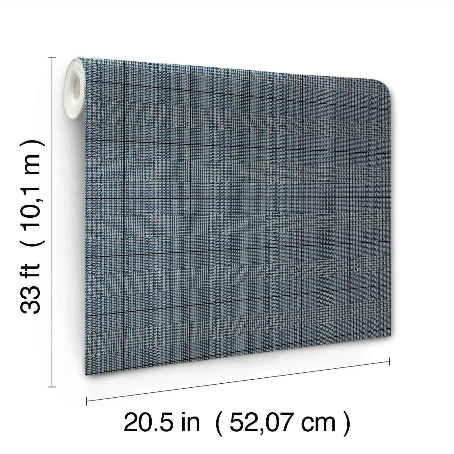 Windsor Blue Wallpaper - York Wallcoverings - MF4785 - York Wallcoverings Wallpaper