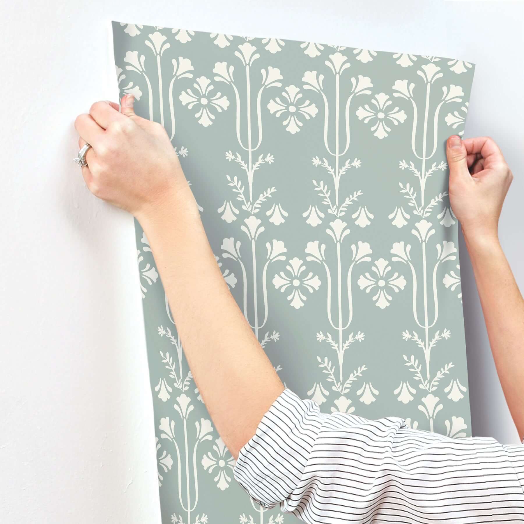 lydia-blue-wallpaper-york-wallcoverings-mf4806 - York Wallcoverings Wallpaper