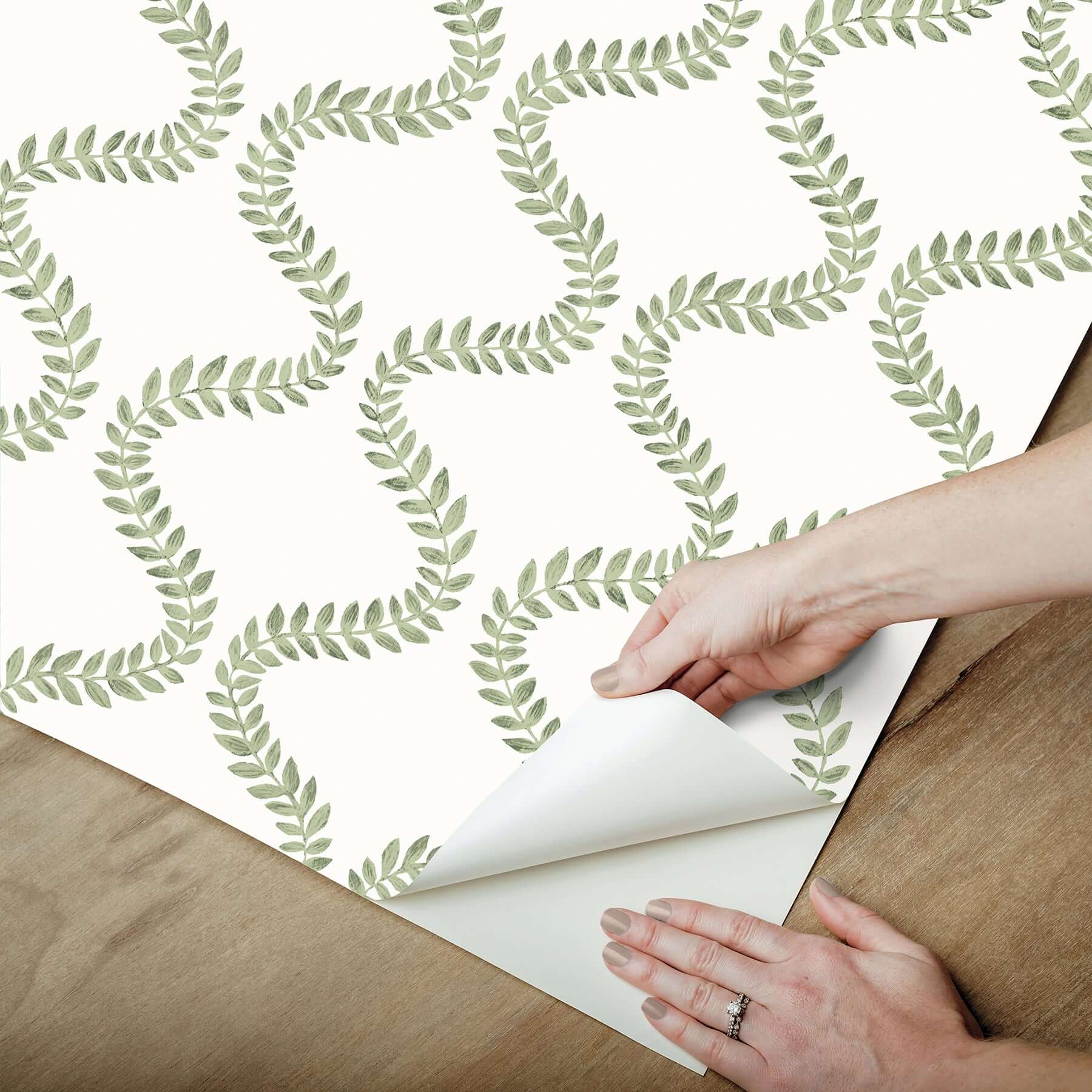 florentine-green-vine-trellis-peel-stick-wallpaper-york-wallcoverings-psw1574rl - York Wallpaper Wallpaper