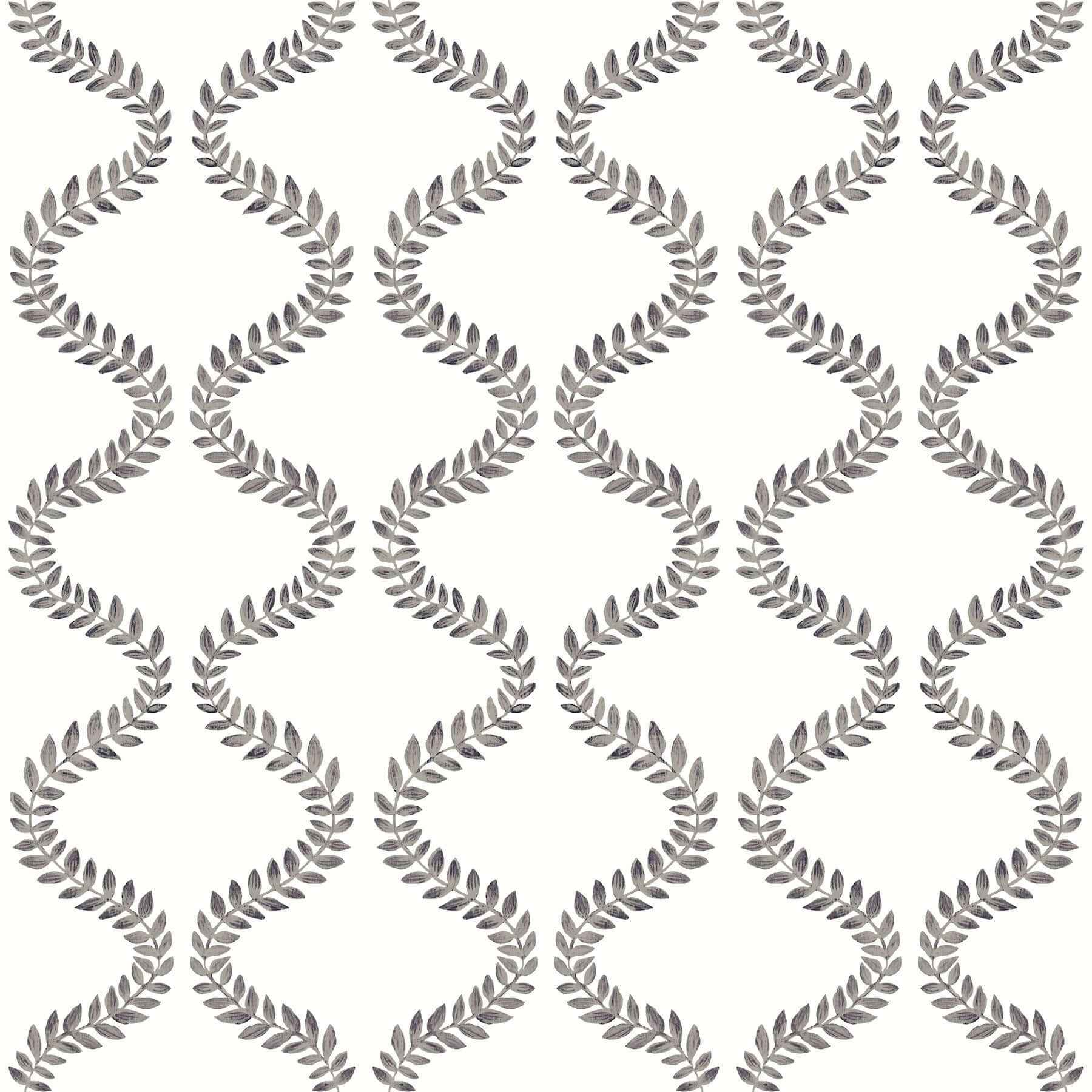 Florentine Soft Black Vine Trellis Peel & Stick Wallpaper - York Wallcoverings - PSW1572RL