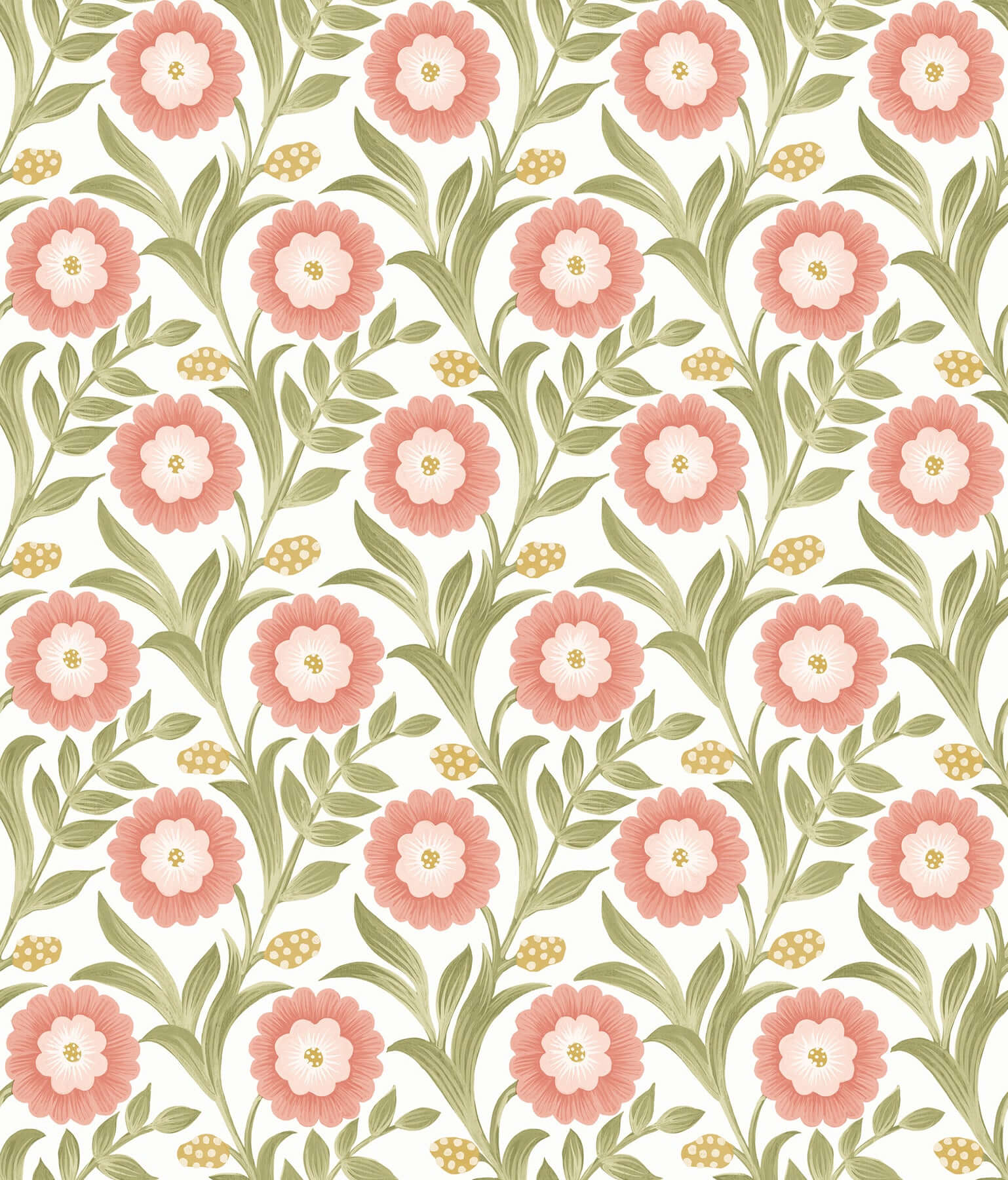 lillian-pink-floral-vine-peel-stick-wallpaper-york-wallcoverings-psw1582rl - York Wallpaper Wallpaper
