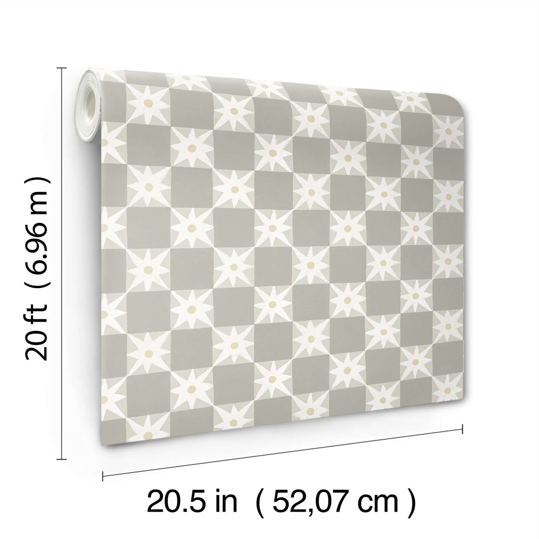 stardust-warm-grey-checkerboard-peel-stick-wallpaper-york-wallcoverings-psw1589rl - York Wallcoverings P&S Wallpaper