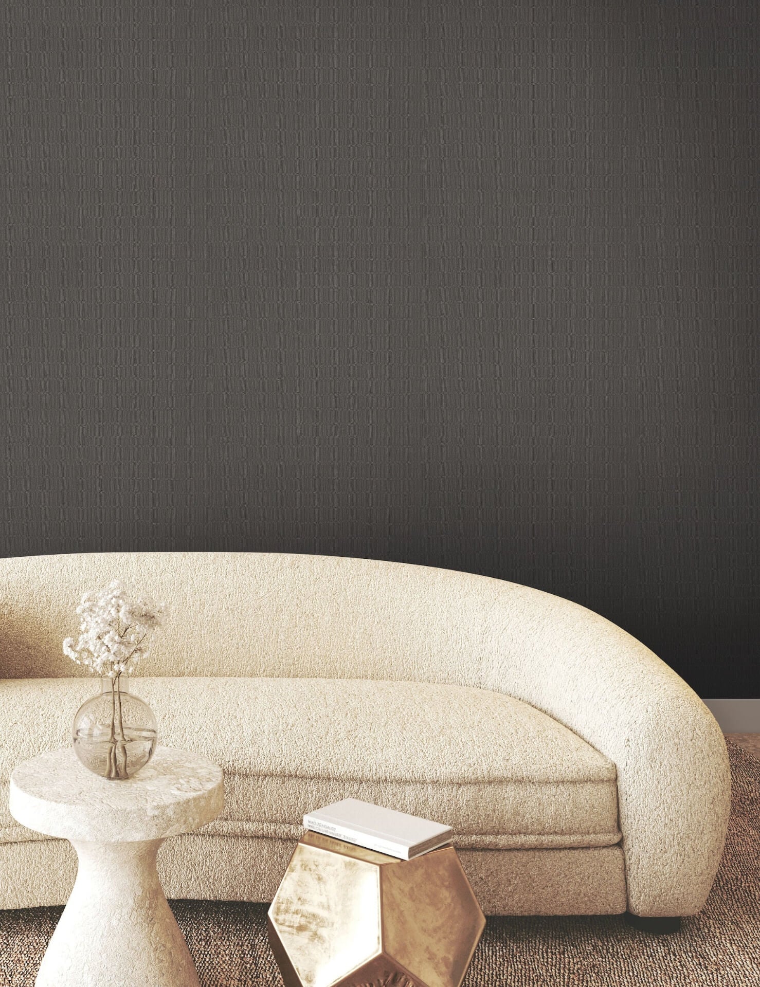tectonic-texture-black-silver-wallpaper-york-wallcoverings-fm1011 - York Wallpaper Wallpaper