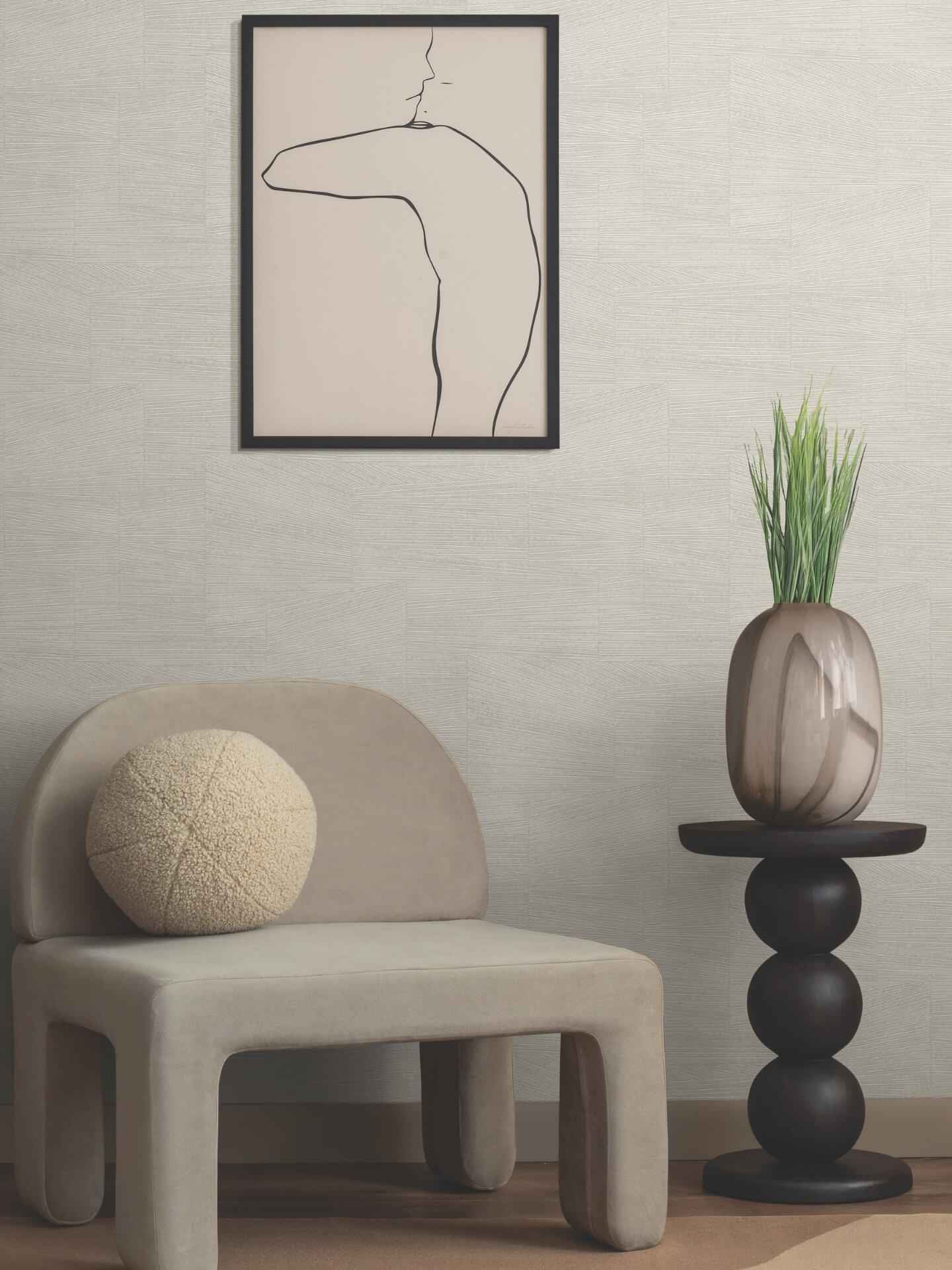 Higher Ground Geo Linen Wallpaper - York Wallcoverings - FM1035 - York Wallcoverings Wallpaper