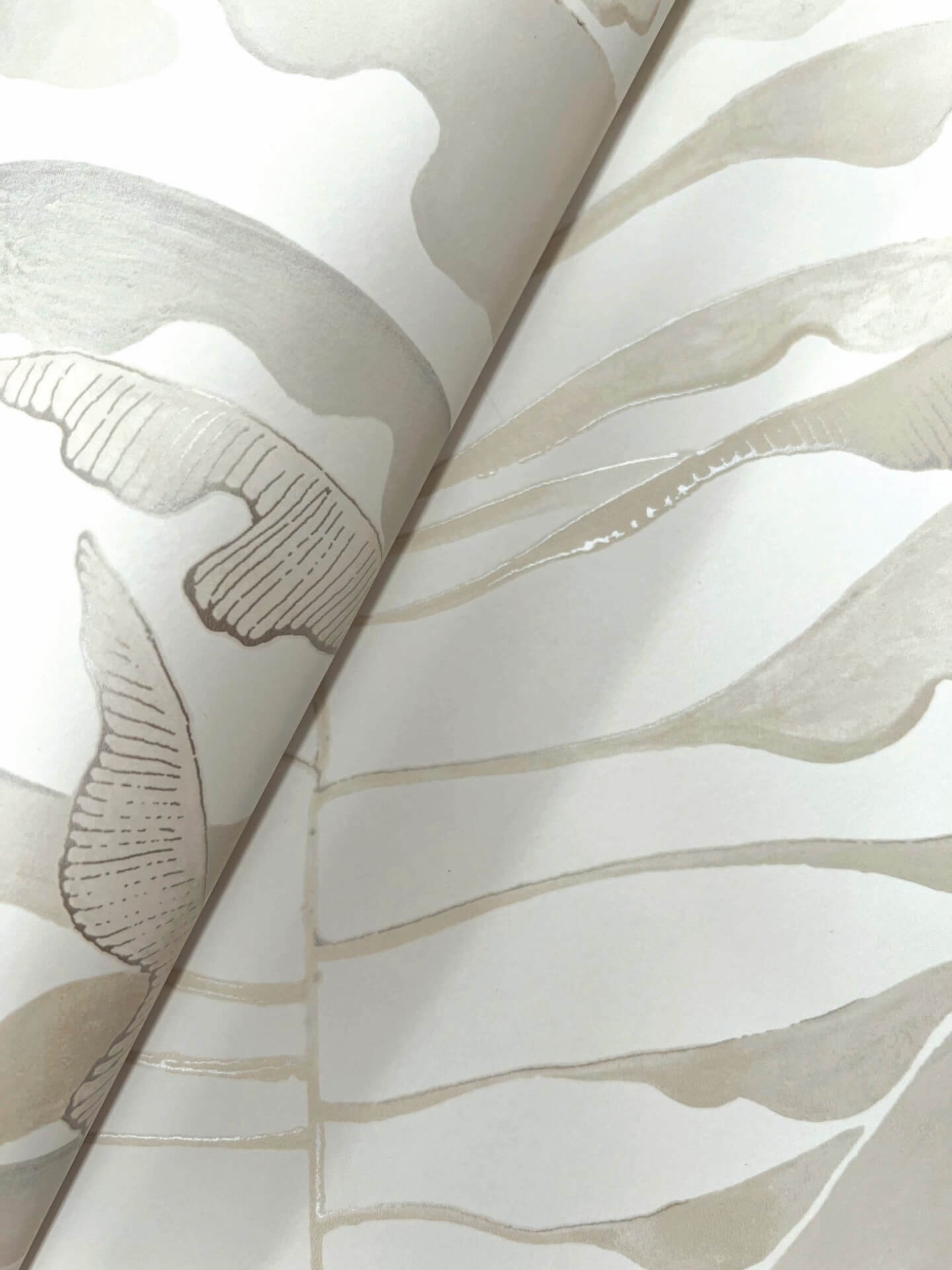 leaf-column-neutral-wallpaper-york-wallcoverings-fm1044 - York Wallpaper Wallpaper