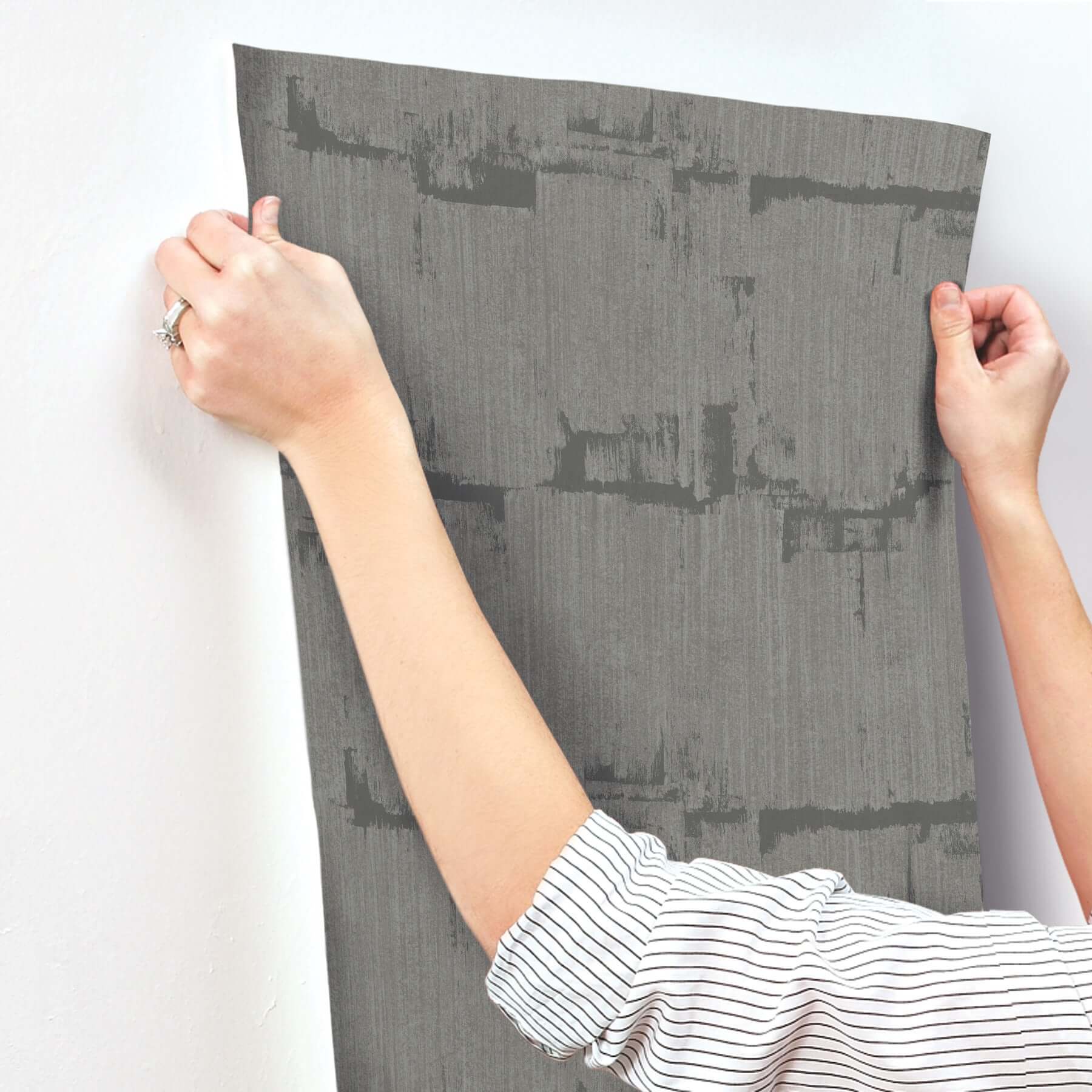 rhythm-rhyme-charcoal-wallpaper-york-wallcoverings-fm1062 - York Wallcoverings Wallpaper