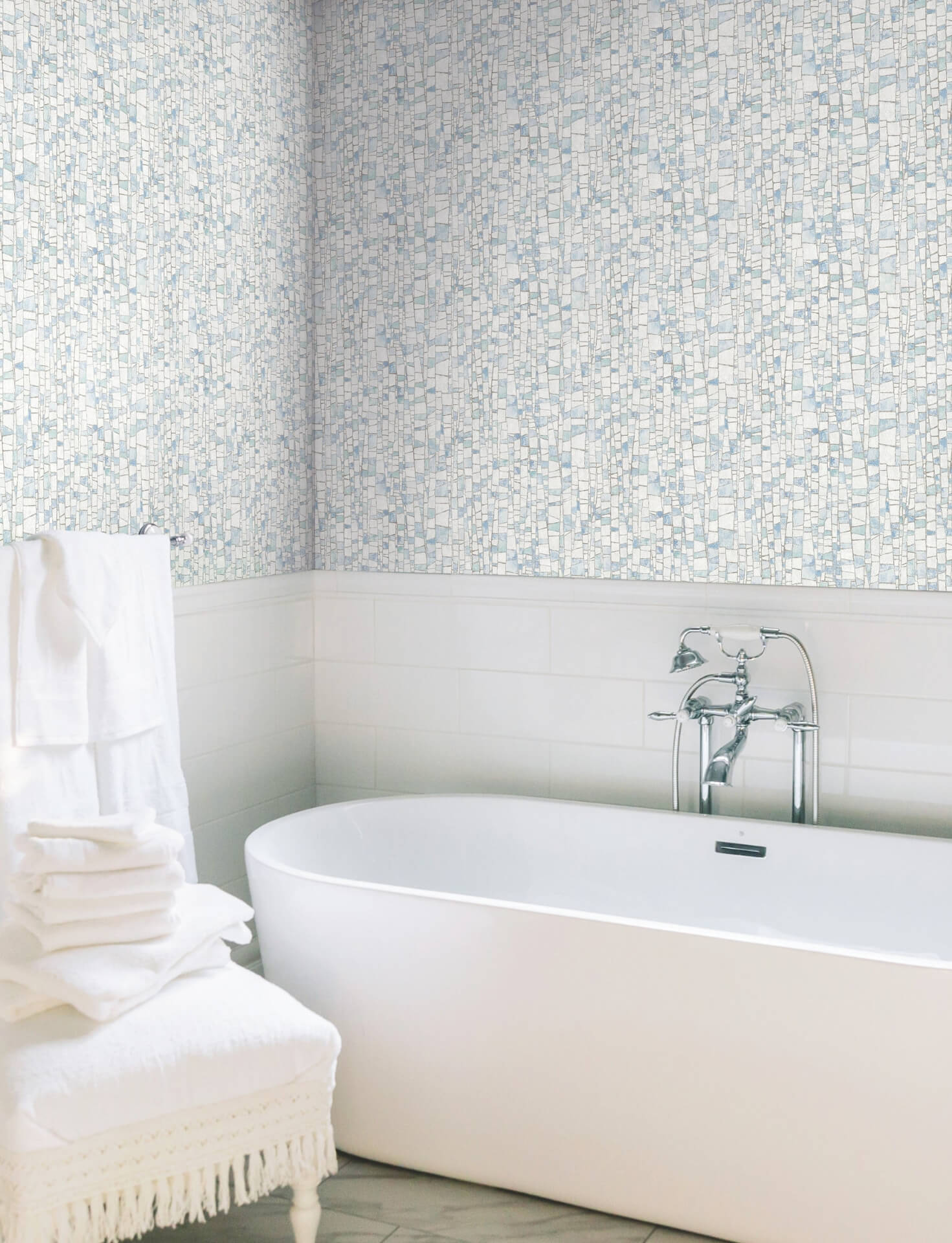 kaleidoscopic-blue-wallpaper-york-wallcoverings-fm1081 - York Wallpaper Wallpaper